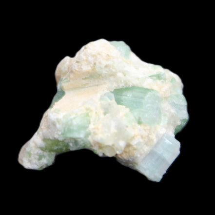 Pale Blue and Green Tourmaline cluster from Afghanistan 6.2g in sunlight - Rocks and Things Store