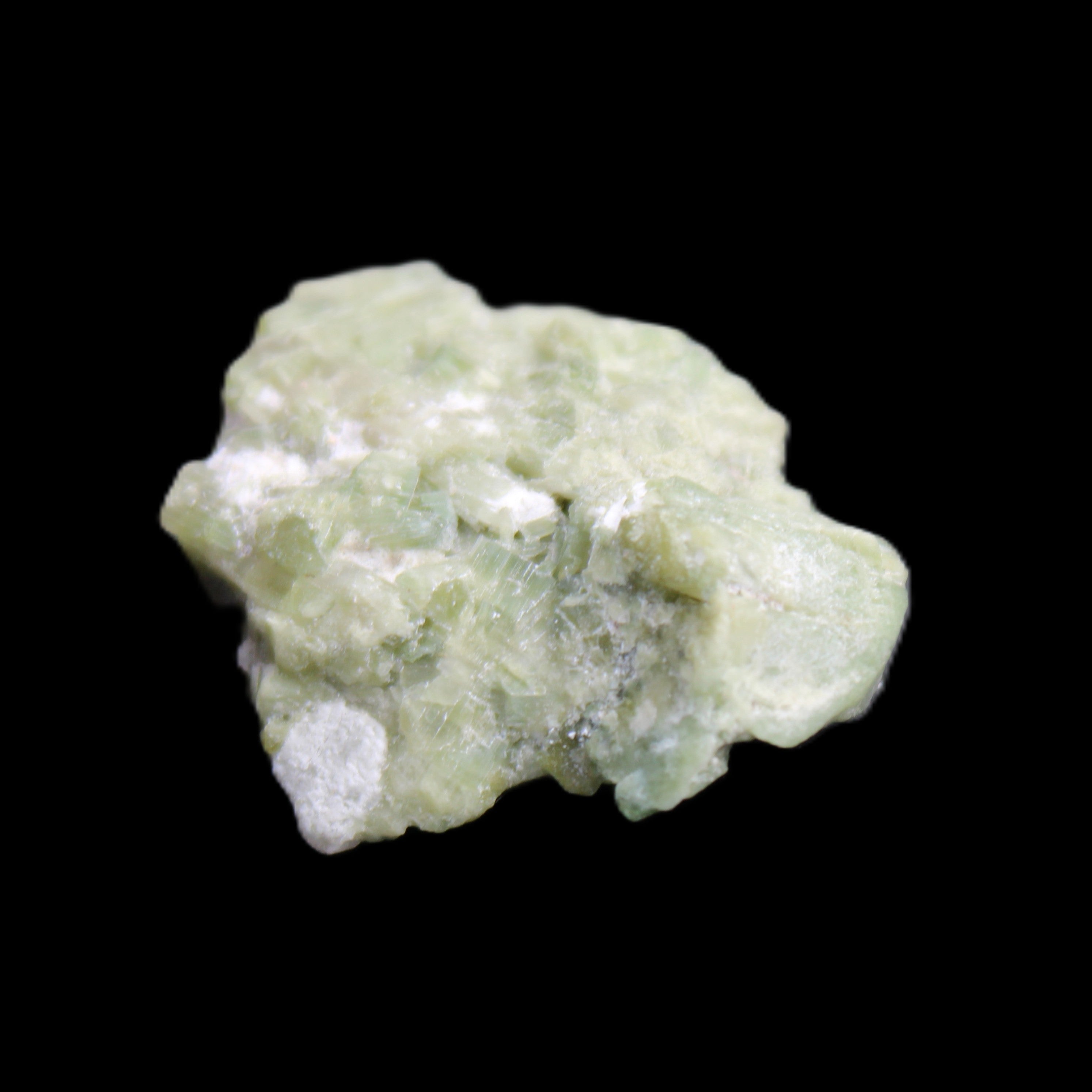 Green Tourmaline cluster 9.9g in sunlight - Rocks and Things Store