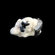 Black Tourmaline terminated crystal cluster in matrix 6.7g in sunlight - Rocks and Things Store