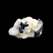 Black Tourmaline terminated crystal cluster in matrix 6.7g in sunlight - Rocks and Things Store