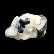 Black Tourmaline terminated crystal cluster in matrix 6.7g in sunlight - Rocks and Things Store