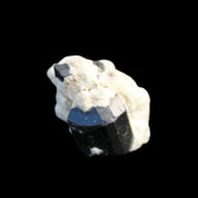 Black Tourmaline terminated crystal cluster in matrix 6.7g in sunlight - Rocks and Things Store