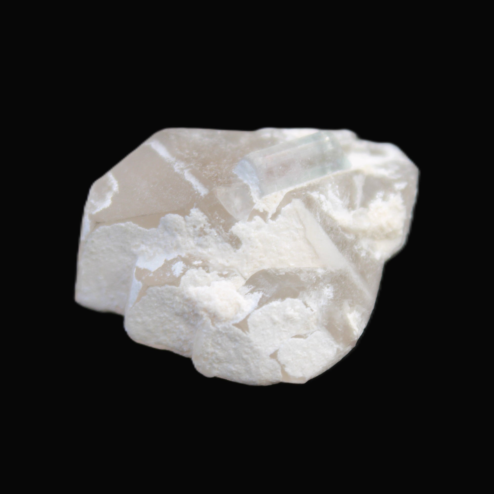 Double-terminated Elestial Smoky Quartz with Aquamarine crystal 6.9g in sunlight - Rocks and Things Store