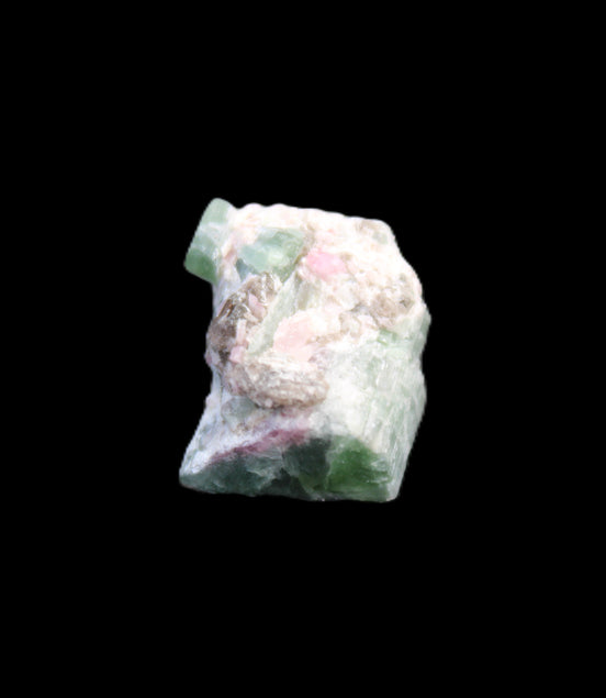 Green and Pink Watermelon Tourmaline cluster 4.1g in sunlight - Rocks and Things Store
