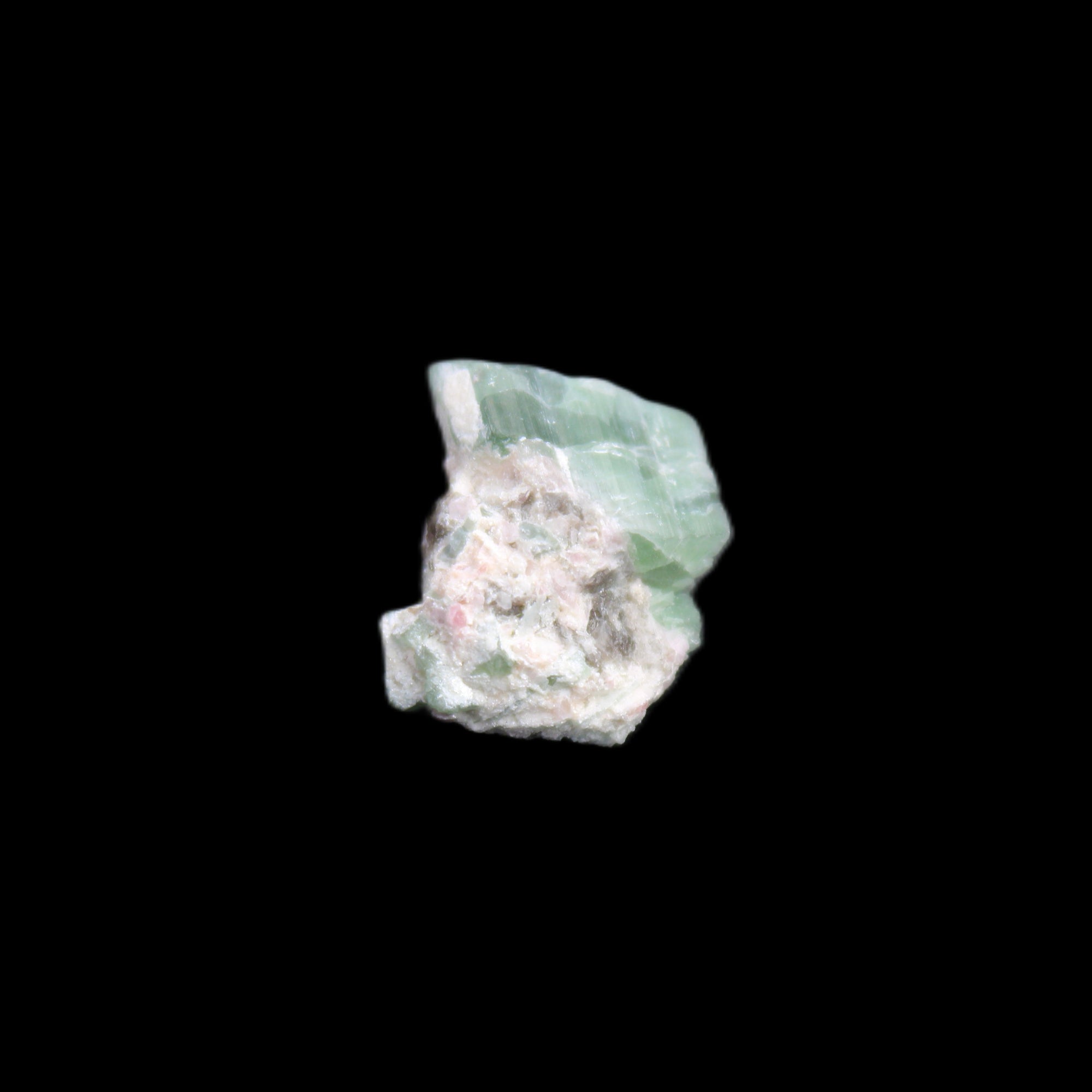 Green and Pink Watermelon Tourmaline cluster 4.1g in sunlight - Rocks and Things Store