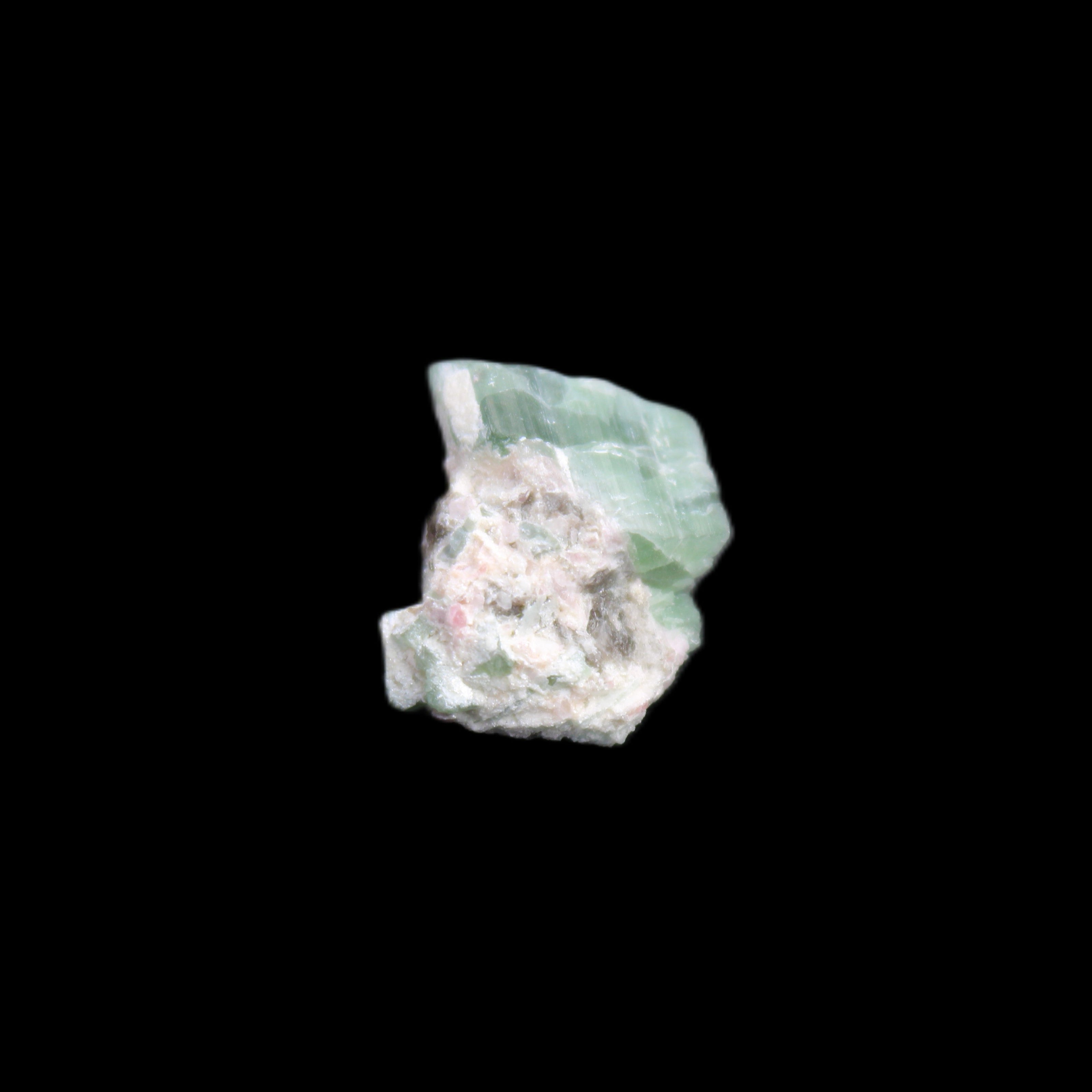 Green and Pink Watermelon Tourmaline cluster 4.1g in sunlight - Rocks and Things Store