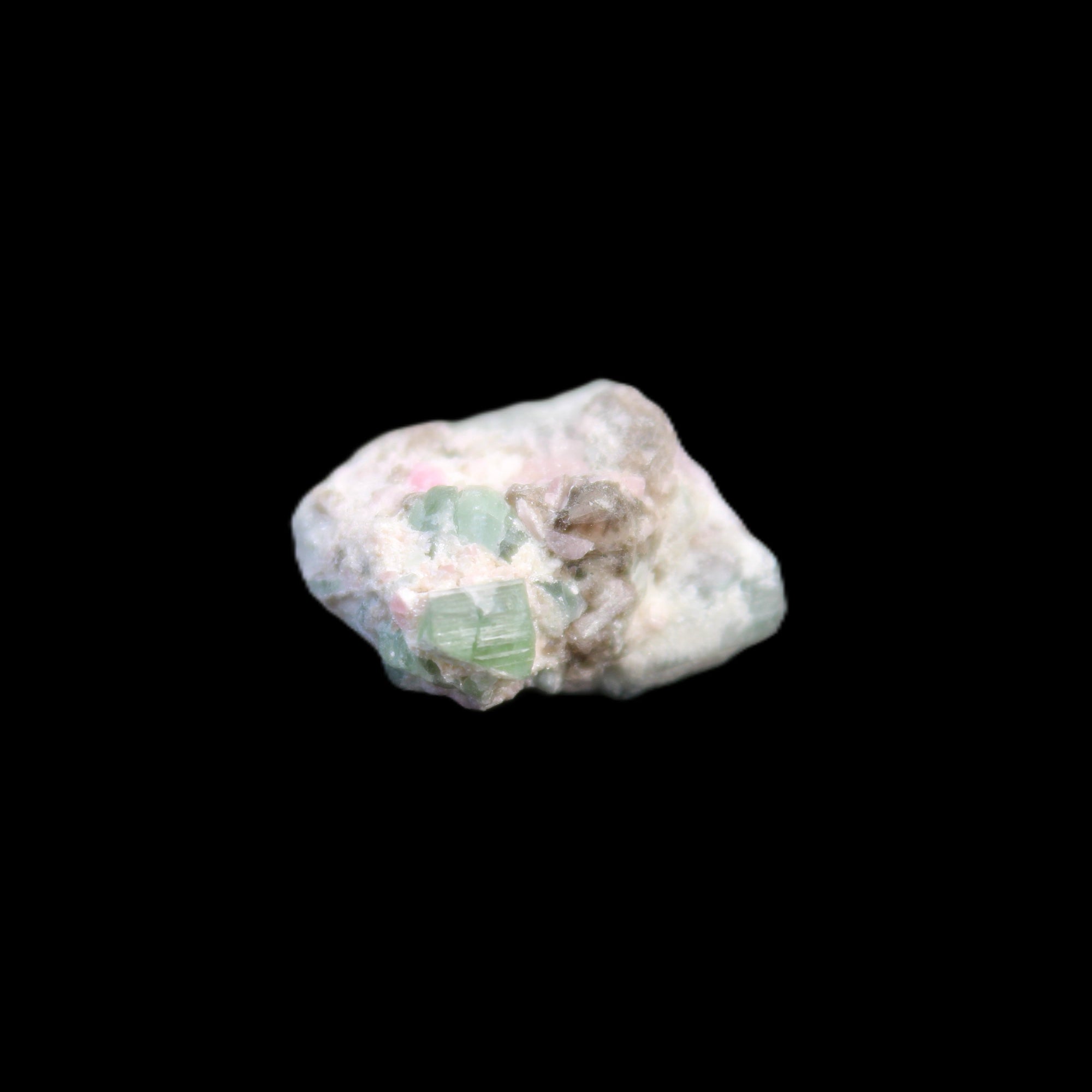 Green and Pink Watermelon Tourmaline cluster 4.1g in sunlight - Rocks and Things Store