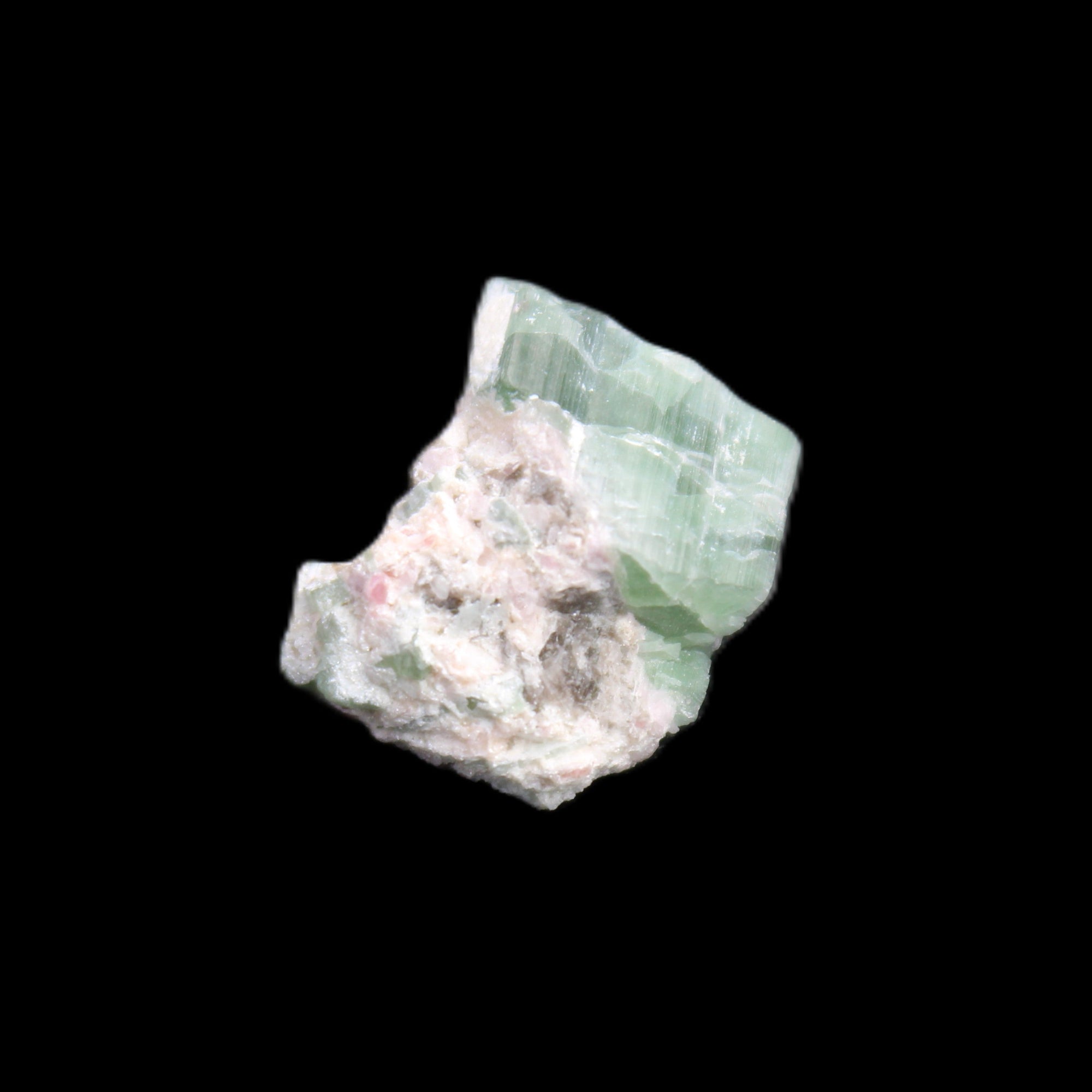Green and Pink Watermelon Tourmaline cluster 4.1g in sunlight - Rocks and Things Store