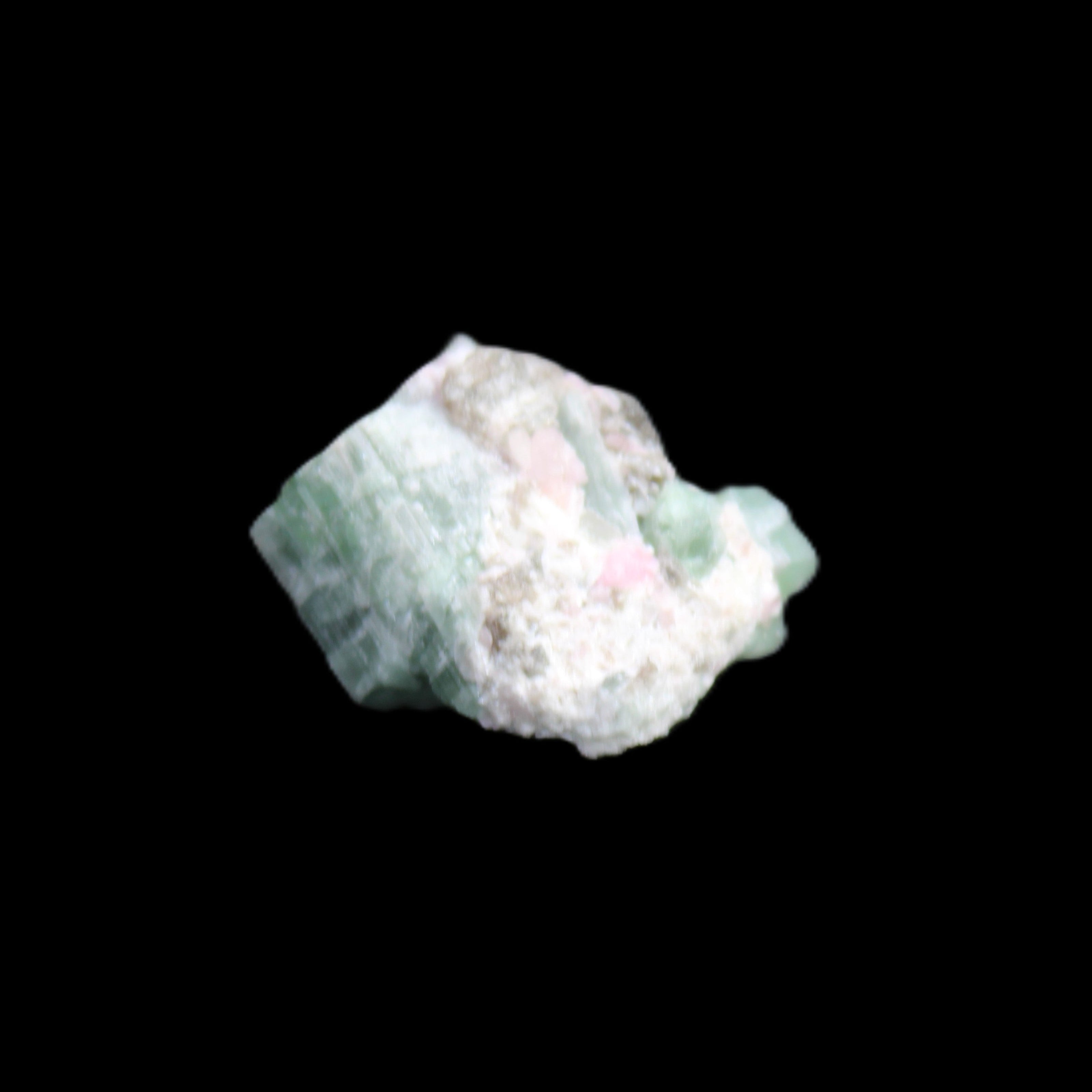 Green and Pink Watermelon Tourmaline cluster 4.1g in sunlight - Rocks and Things Store