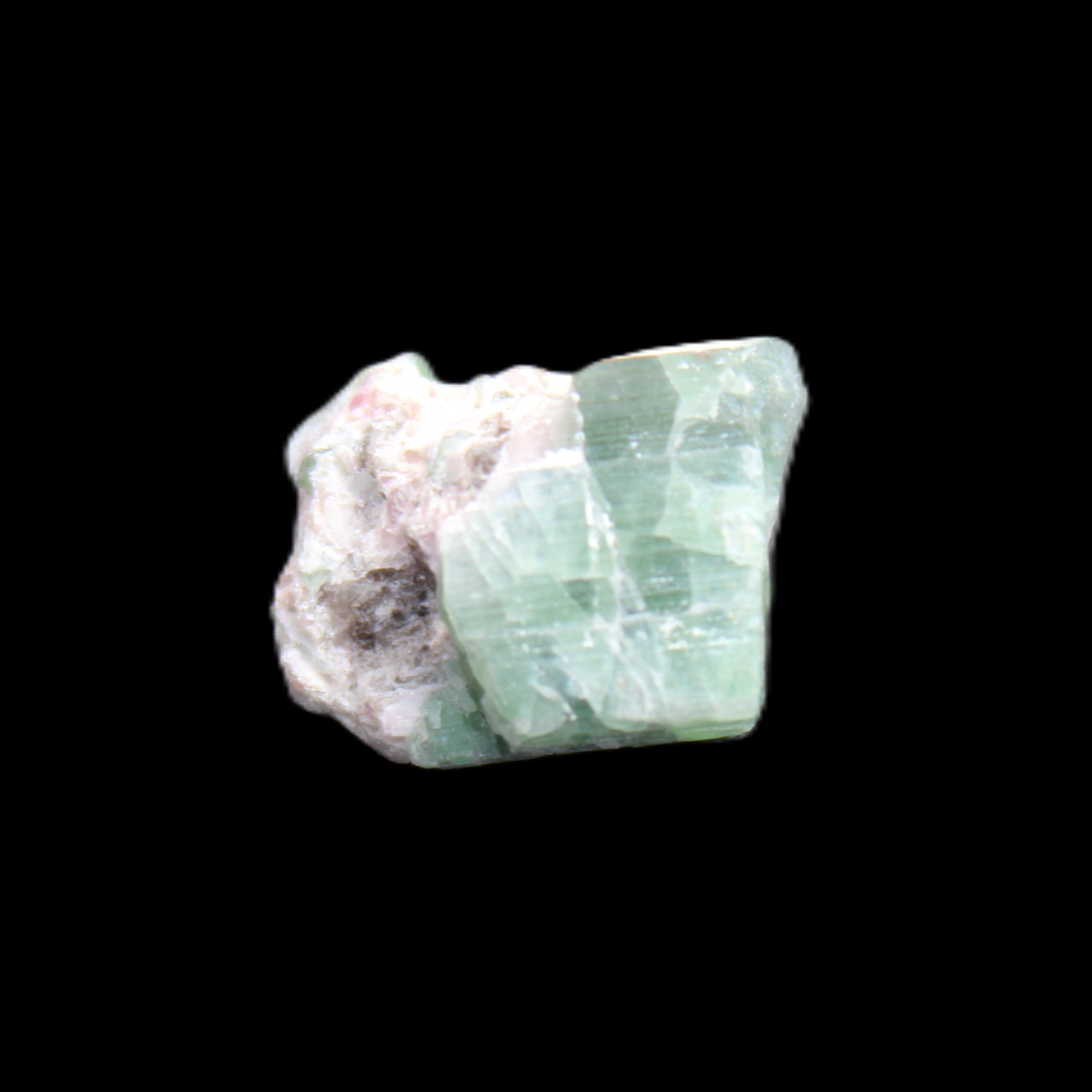 Green and Pink Watermelon Tourmaline cluster 4.1g in sunlight - Rocks and Things Store