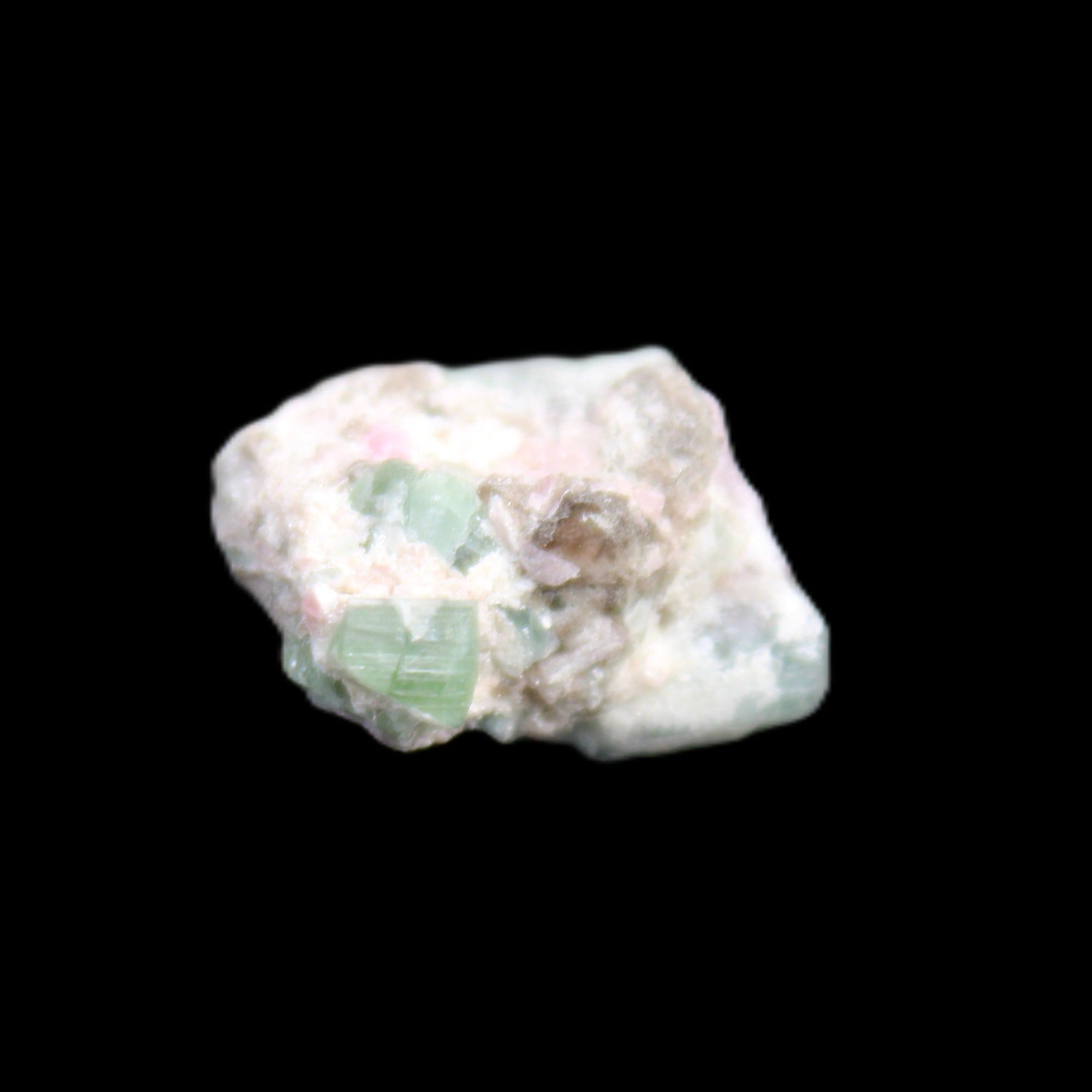Green and Pink Watermelon Tourmaline cluster 4.1g in sunlight - Rocks and Things Store