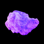 Aquamarine crystal on matrix from Afghanistan 9.2g in UV light - Rocks and Things Store