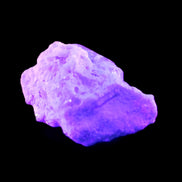 Aquamarine crystal on matrix from Afghanistan 9.2g in UV light - Rocks and Things Store