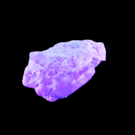 Aquamarine crystal on matrix from Afghanistan 9.2g in UV light - Rocks and Things Store