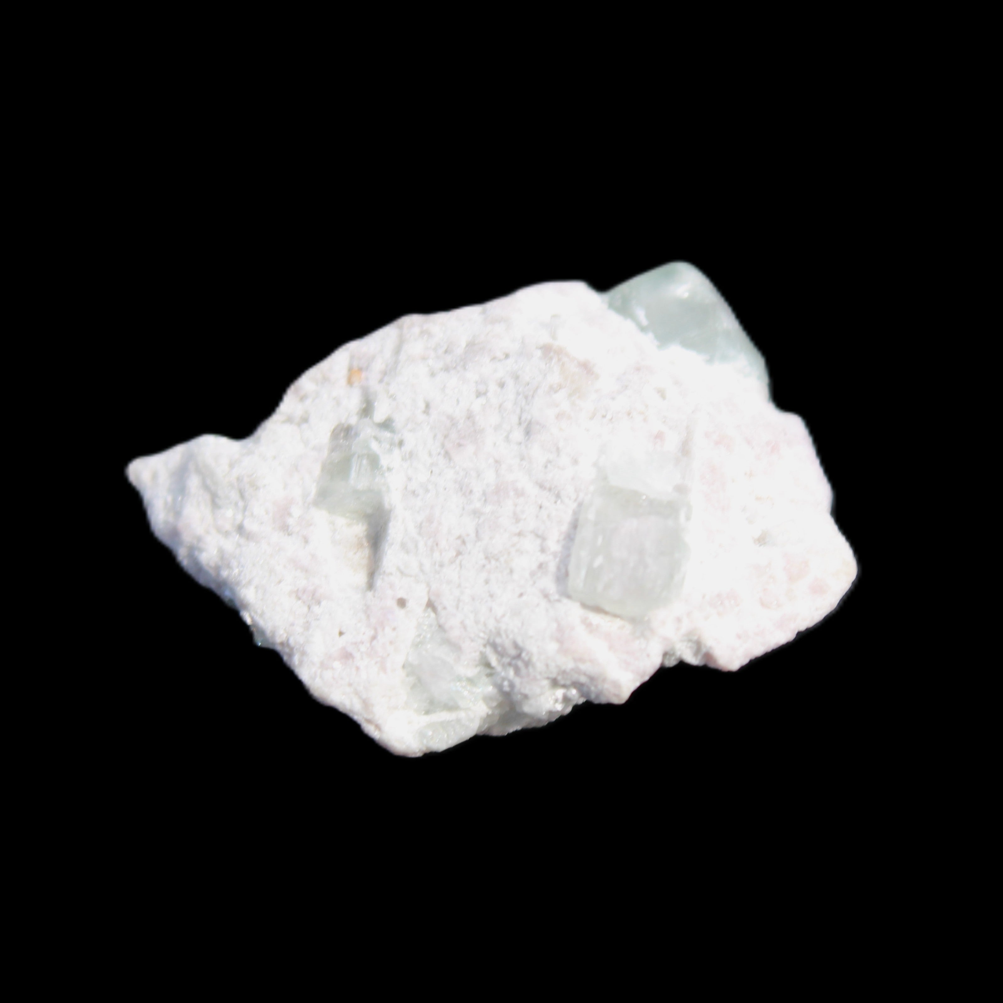 Aquamarine crystal on matrix from Afghanistan 9.2g in sunlight - Rocks and Things Store