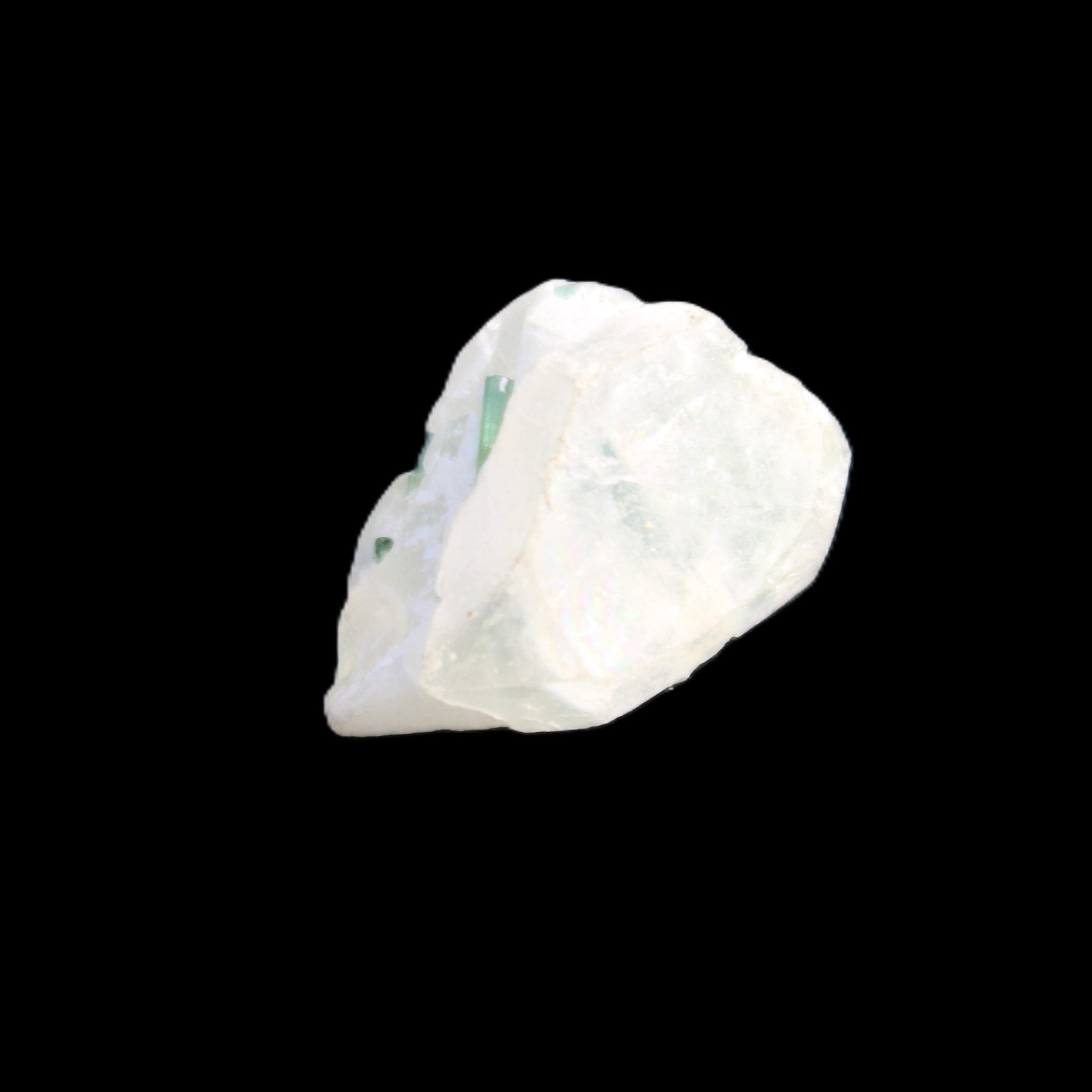 Green Tourmaline cluster 5.2g in sunlight - Rocks and Things Store