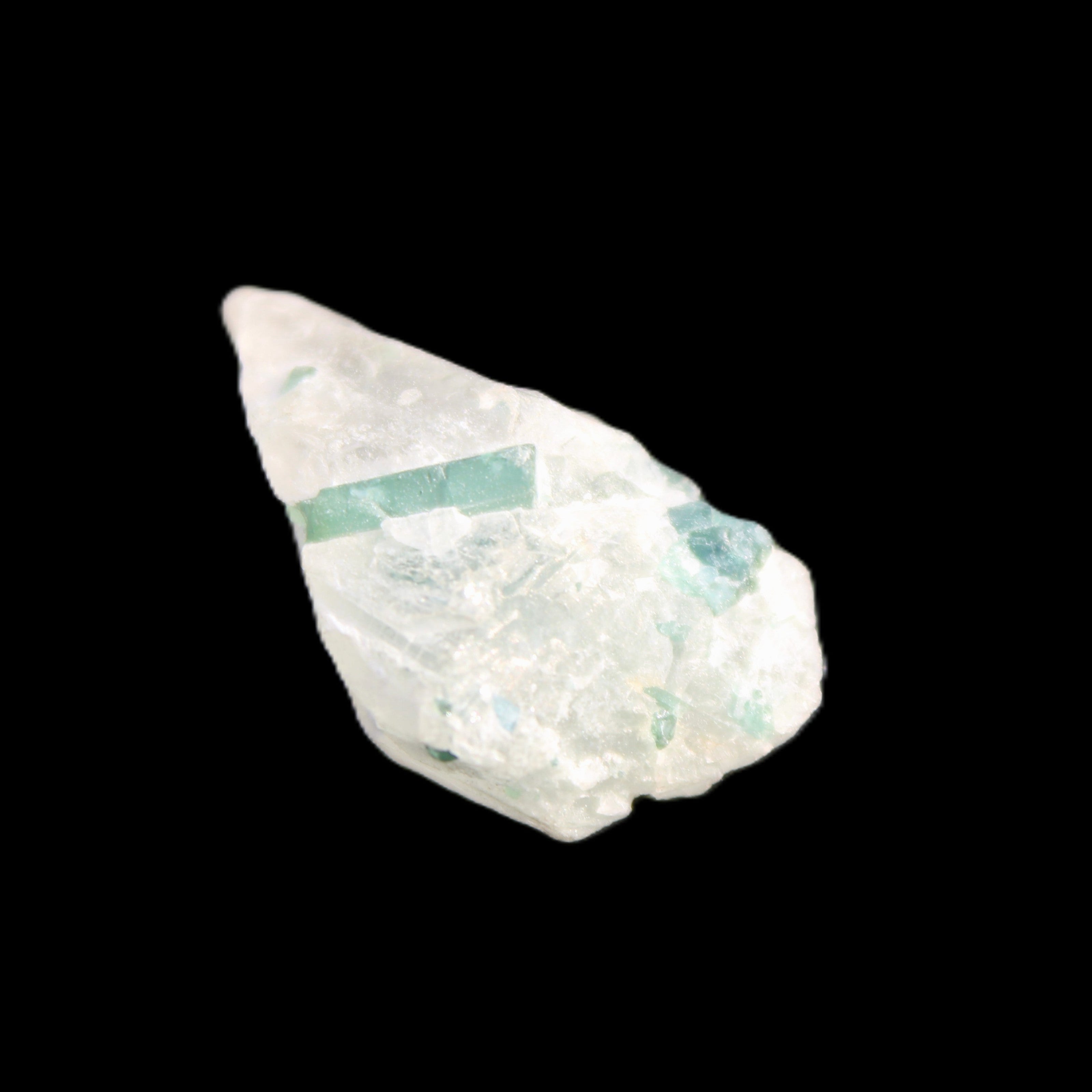 Green Tourmaline cluster 5.2g in sunlight - Rocks and Things Store