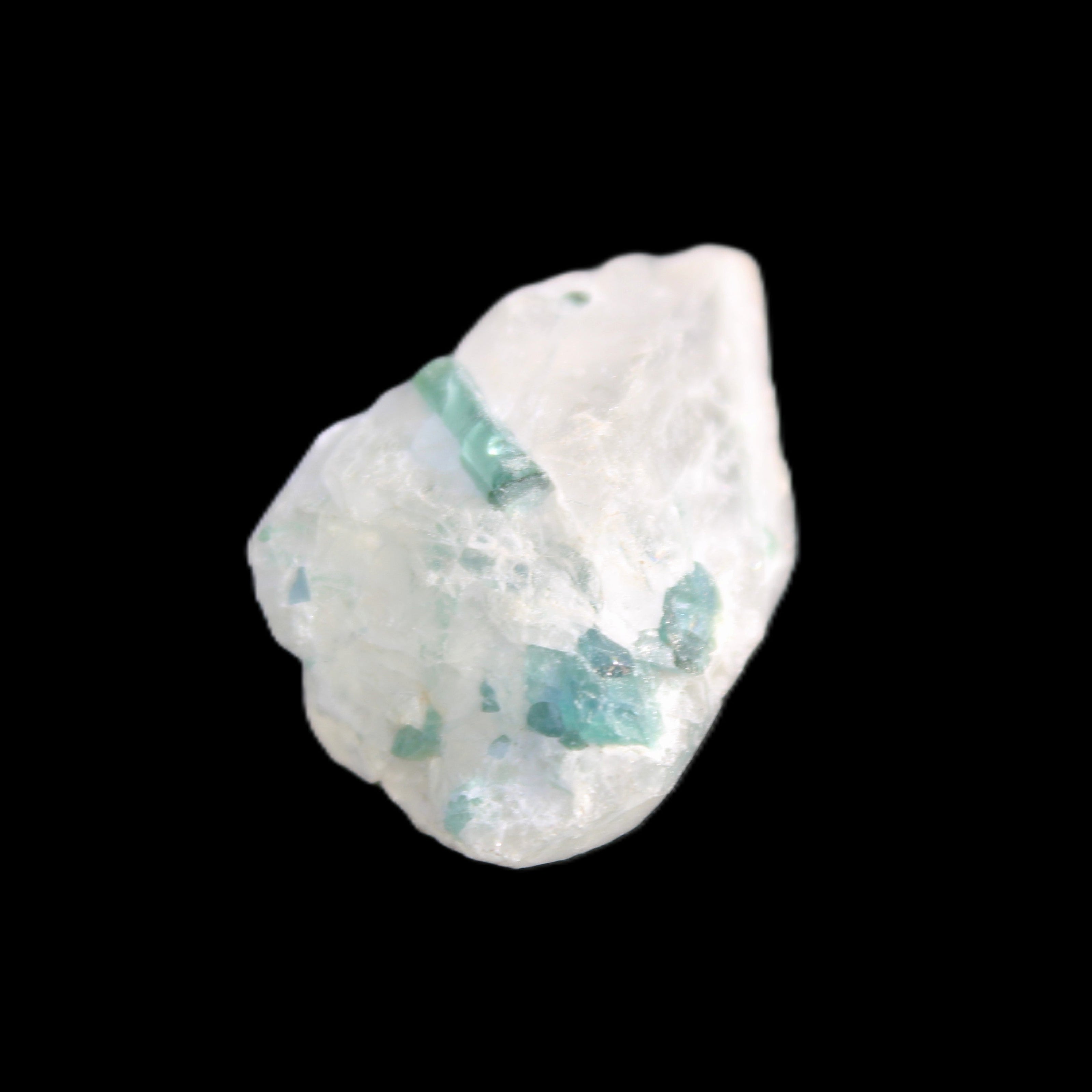 Green Tourmaline cluster 5.2g in sunlight - Rocks and Things Store