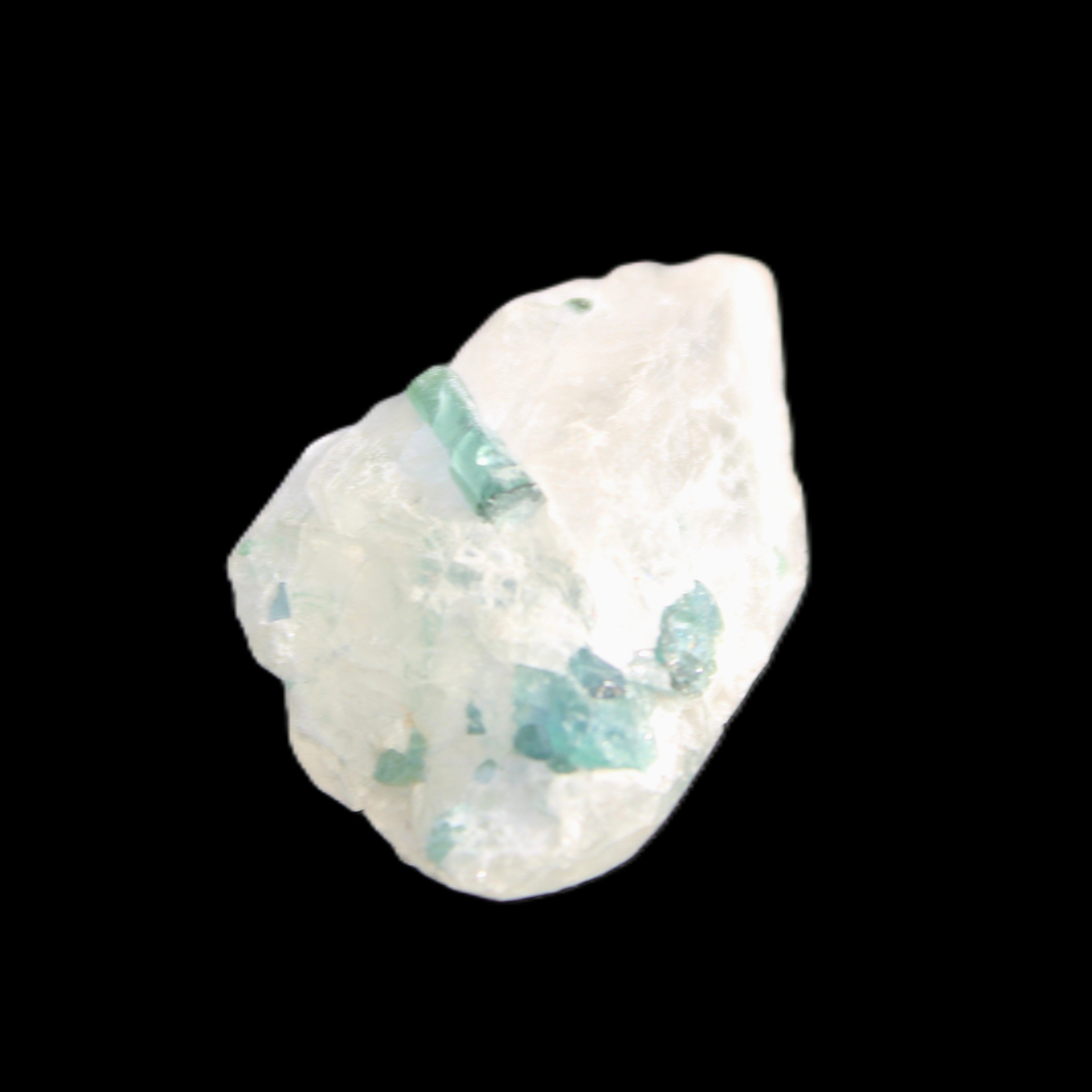 Green Tourmaline cluster 5.2g in sunlight - Rocks and Things Store