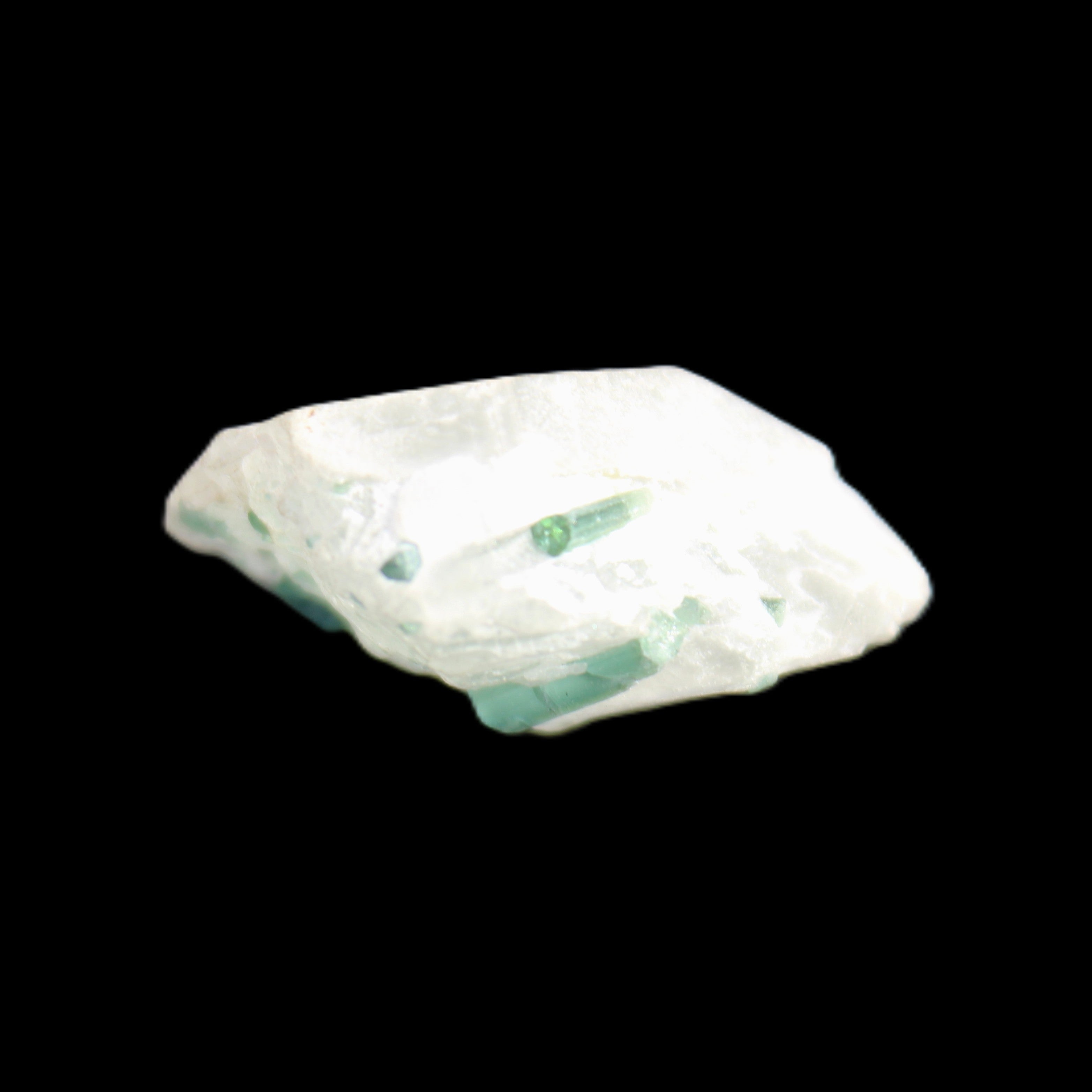 Green Tourmaline cluster 5.2g in sunlight - Rocks and Things Store