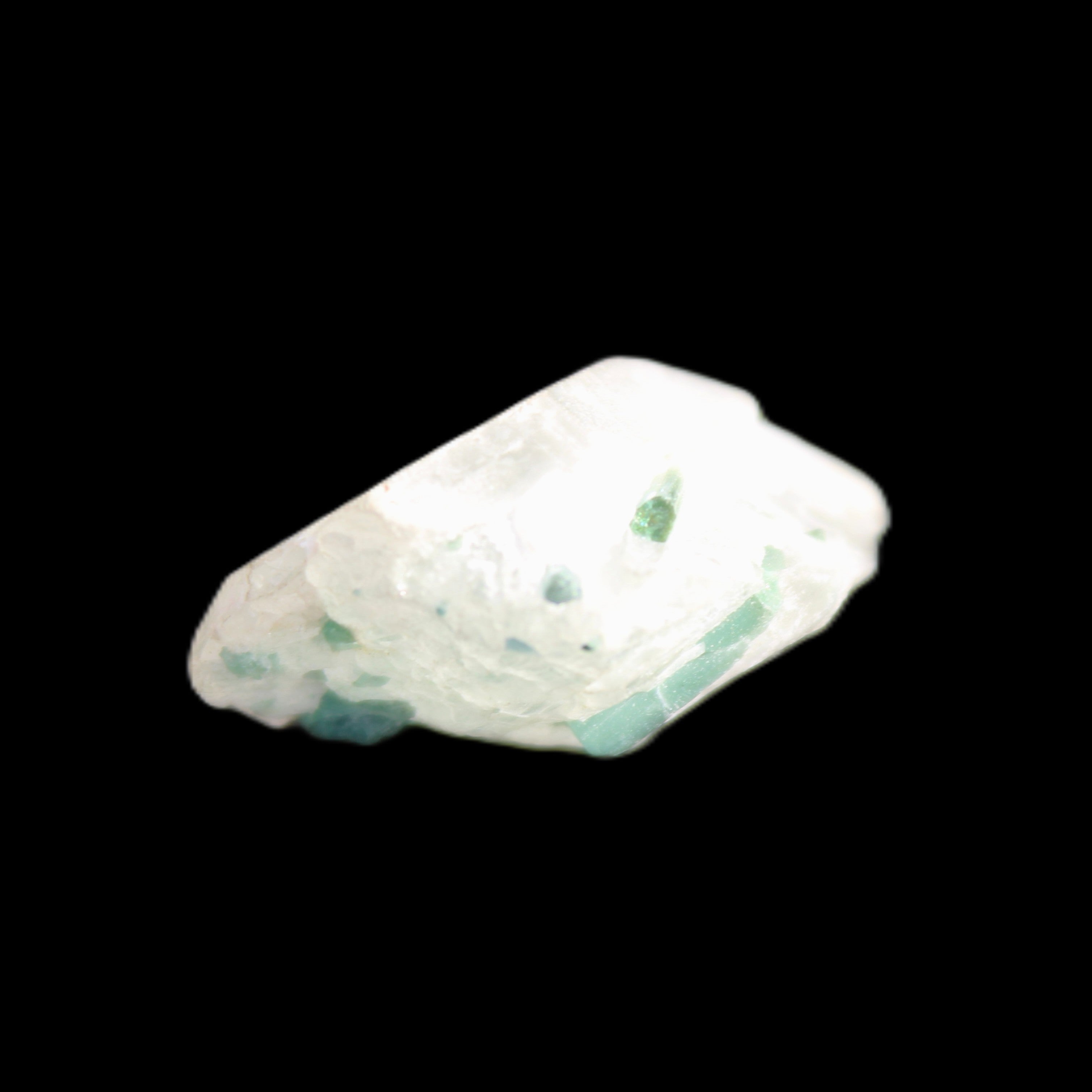 Green Tourmaline cluster 5.2g in sunlight - Rocks and Things Store
