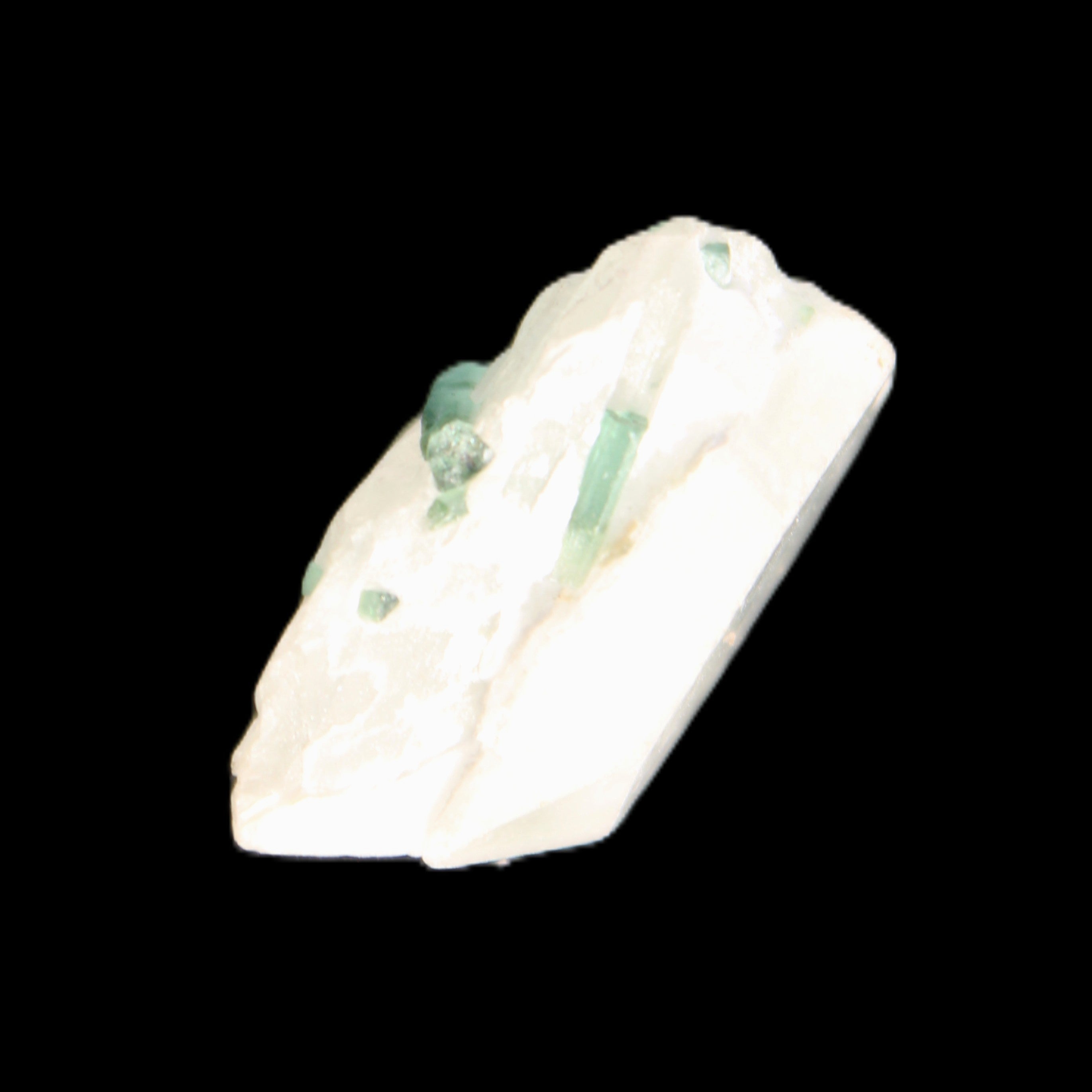 Green Tourmaline cluster 5.2g in sunlight - Rocks and Things Store