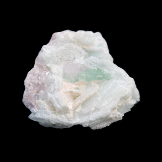 Pink with Green Tourmaline flower cluster 10.7g in sunlight - Rocks and Things Store