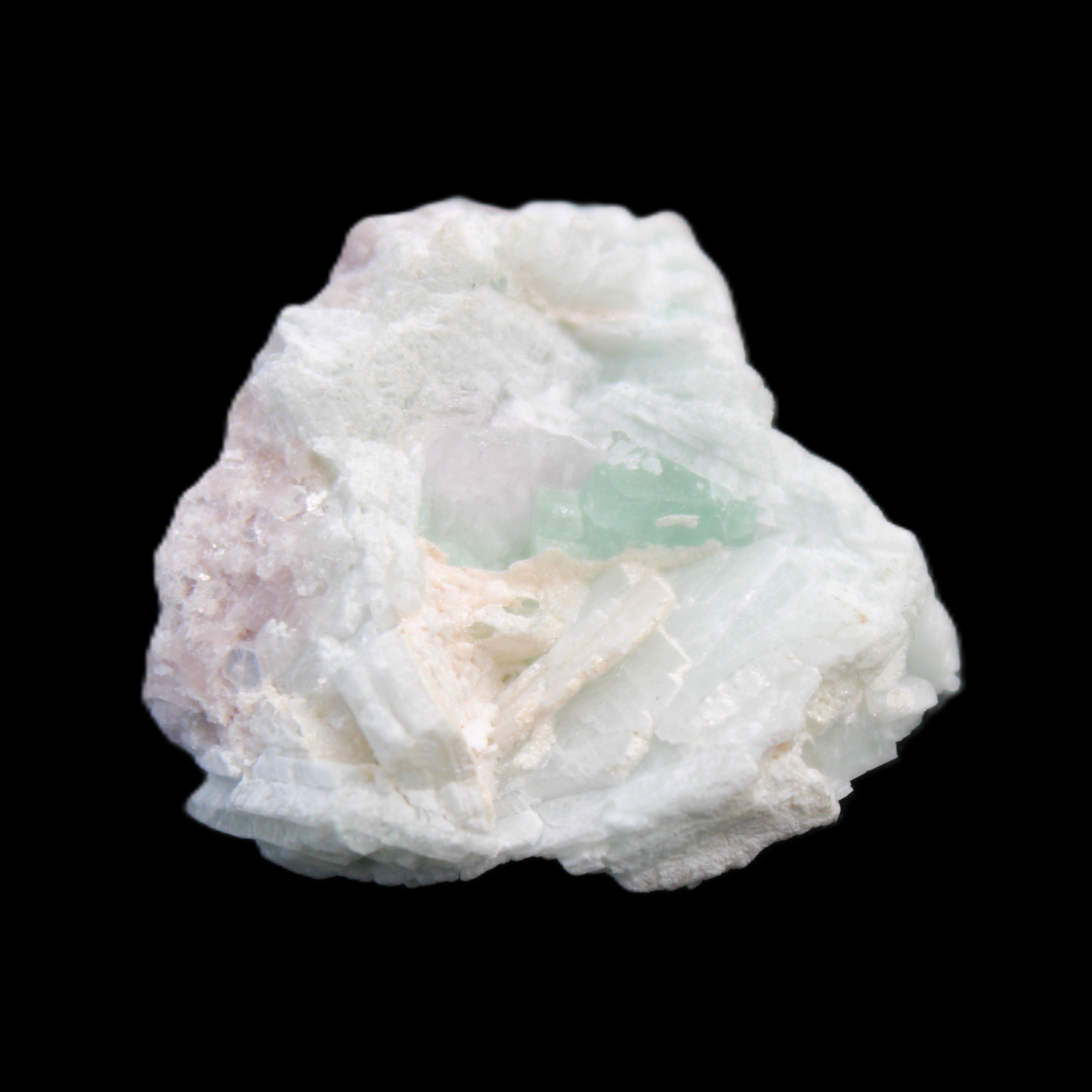 Pink with Green Tourmaline flower cluster 10.7g in sunlight - Rocks and Things Store