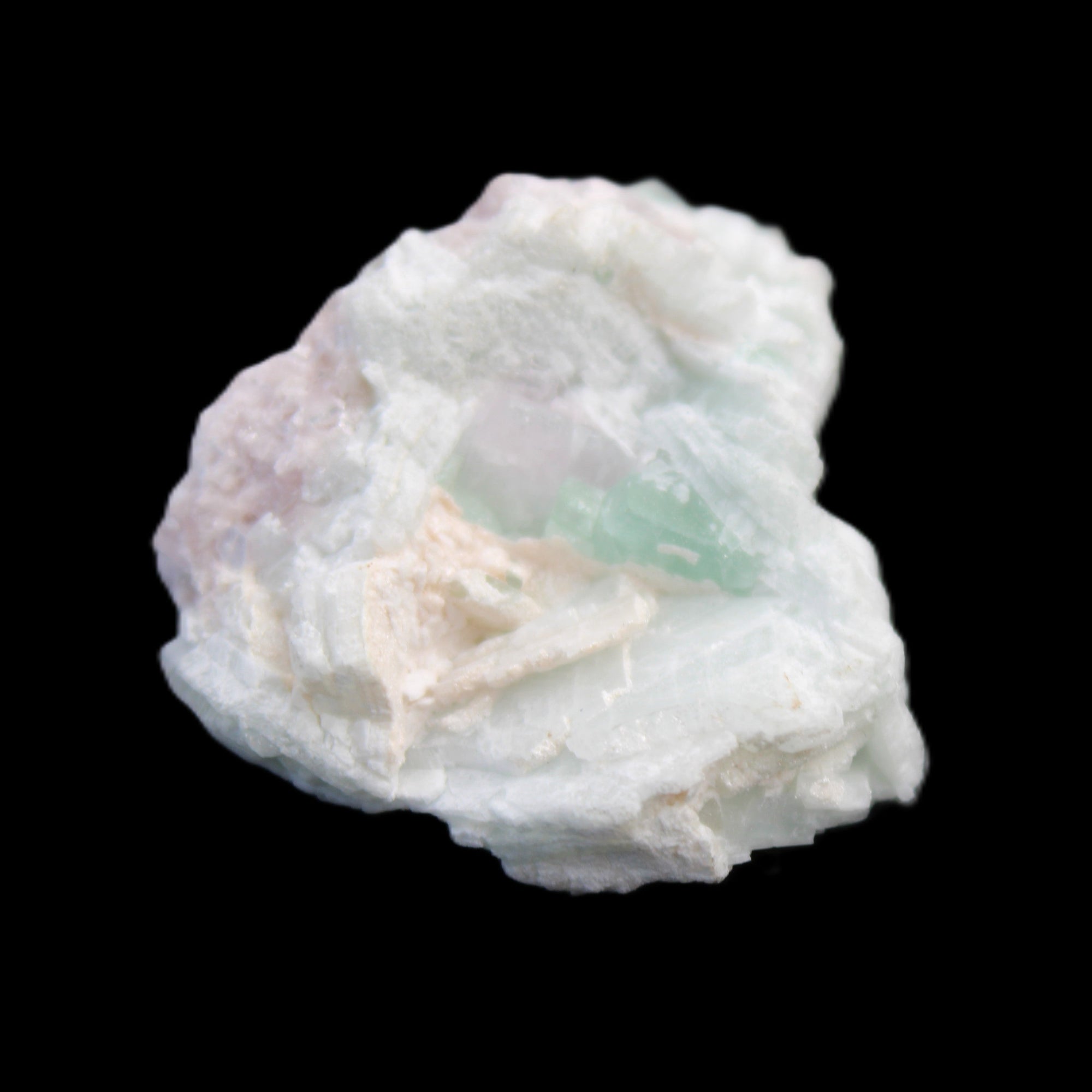 Pink with Green Tourmaline flower cluster 10.7g in sunlight - Rocks and Things Store