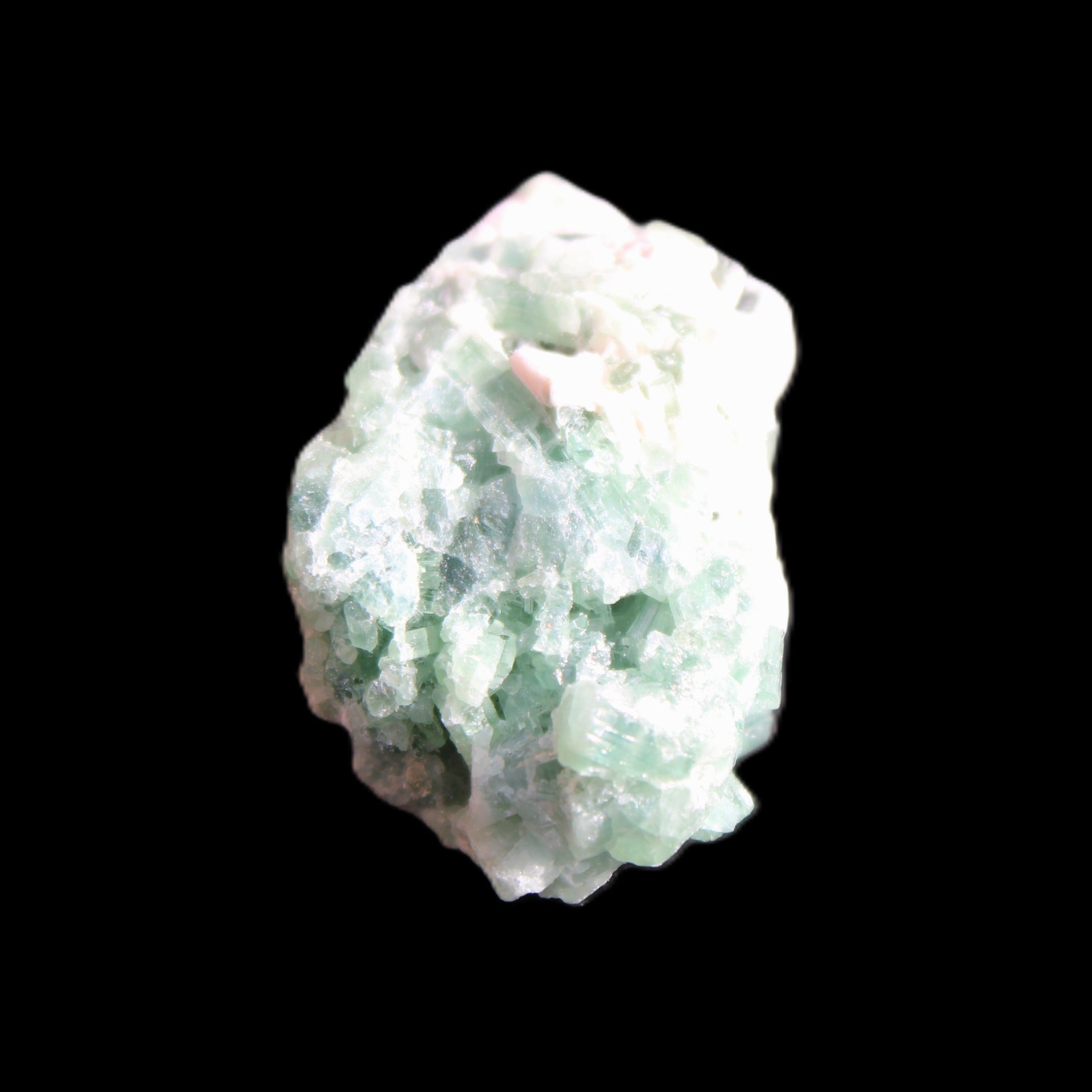 Green Tourmaline cluster 8.4g in sunlight - Rocks and Things Store