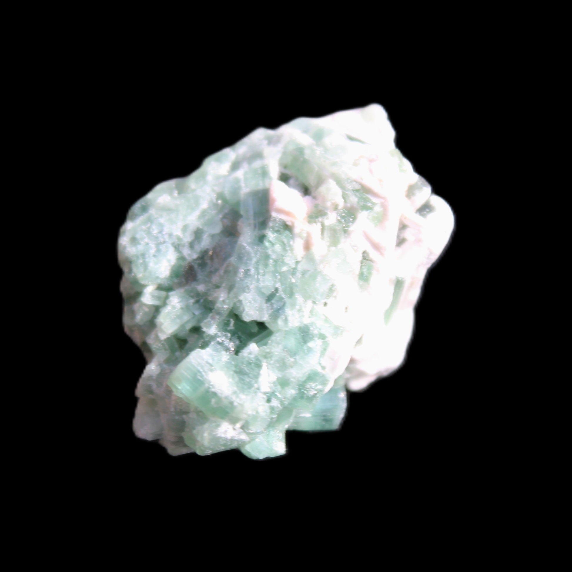 Green Tourmaline cluster 8.4g in sunlight - Rocks and Things Store