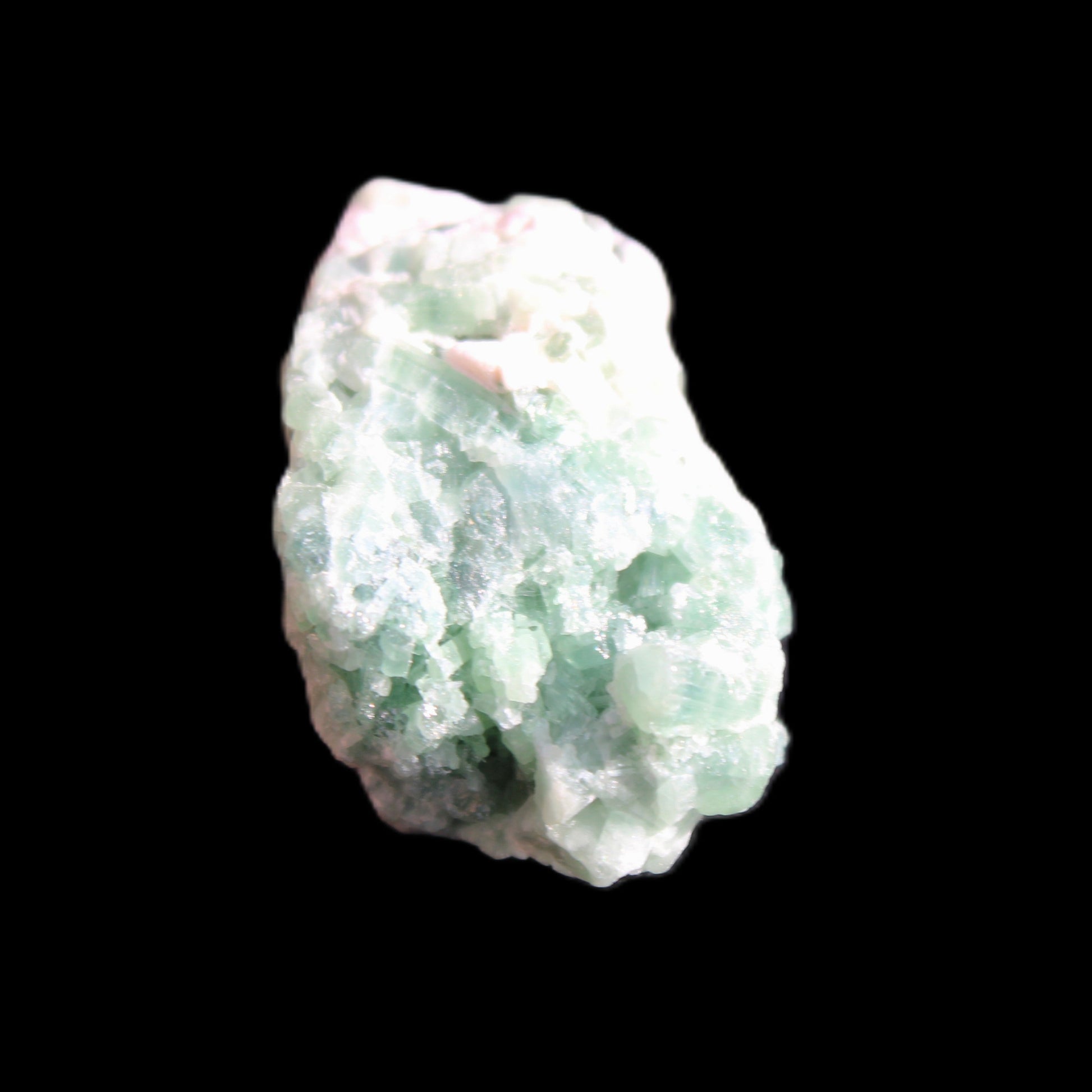 Green Tourmaline cluster 8.4g in sunlight - Rocks and Things Store