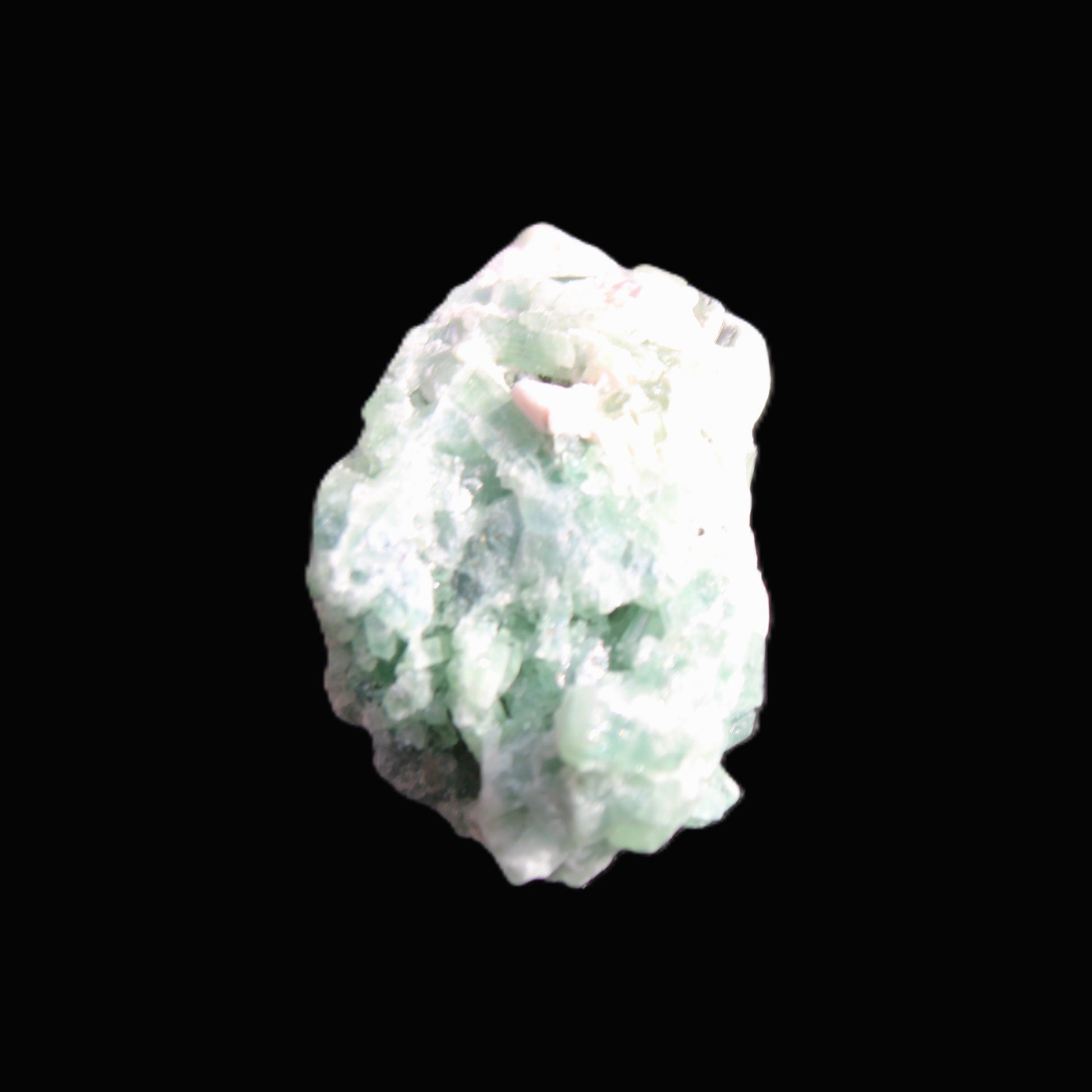 Green Tourmaline cluster 8.4g in sunlight - Rocks and Things Store