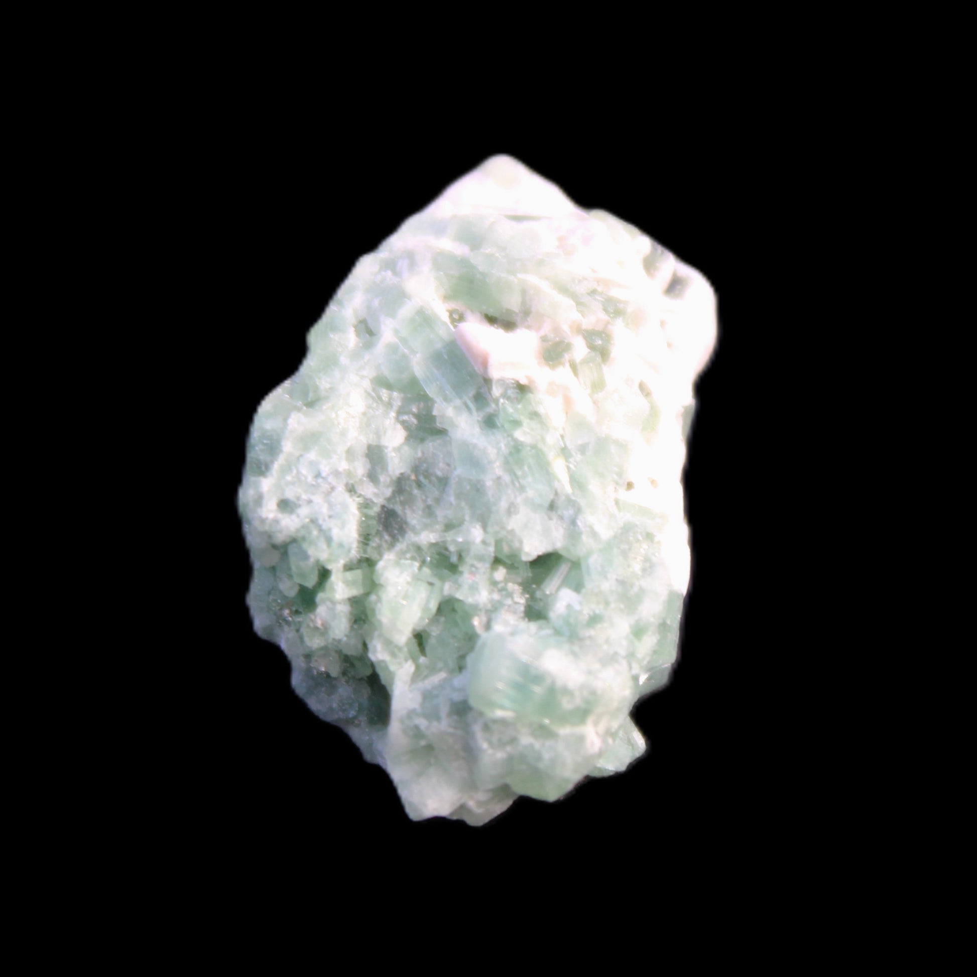 Green Tourmaline cluster 8.4g in sunlight - Rocks and Things Store