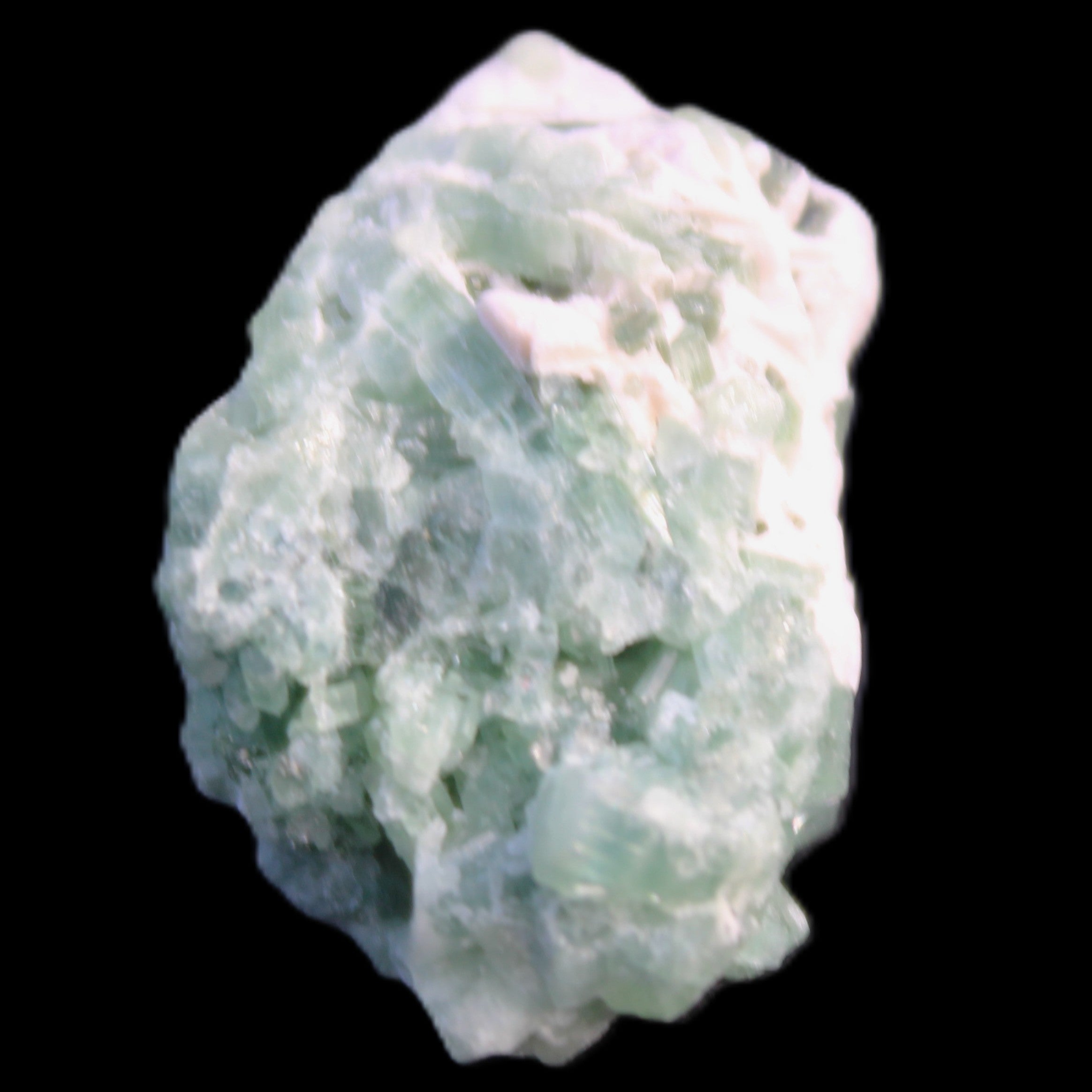 Green Tourmaline cluster 8.4g in sunlight - Rocks and Things Store