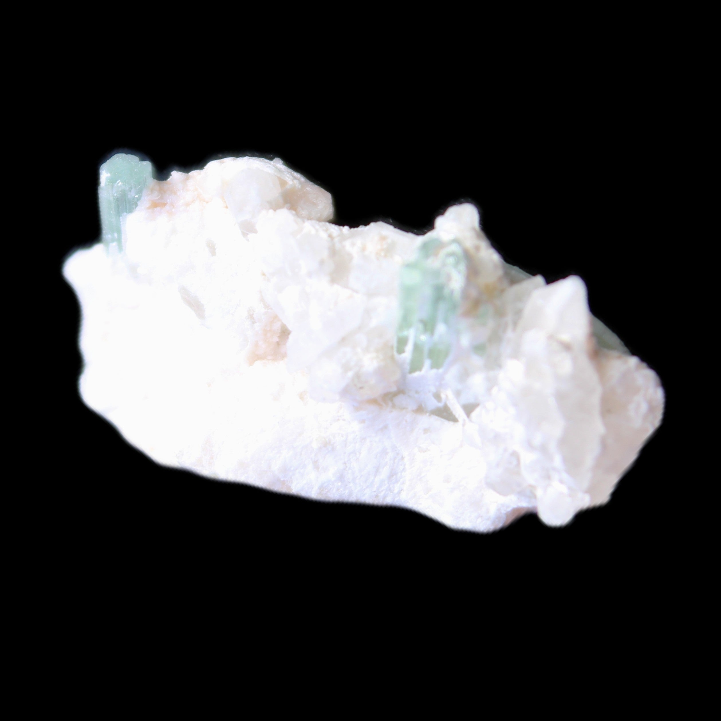 Green Tourmaline cluster 4.4g in sunlight - Rocks and Things Store
