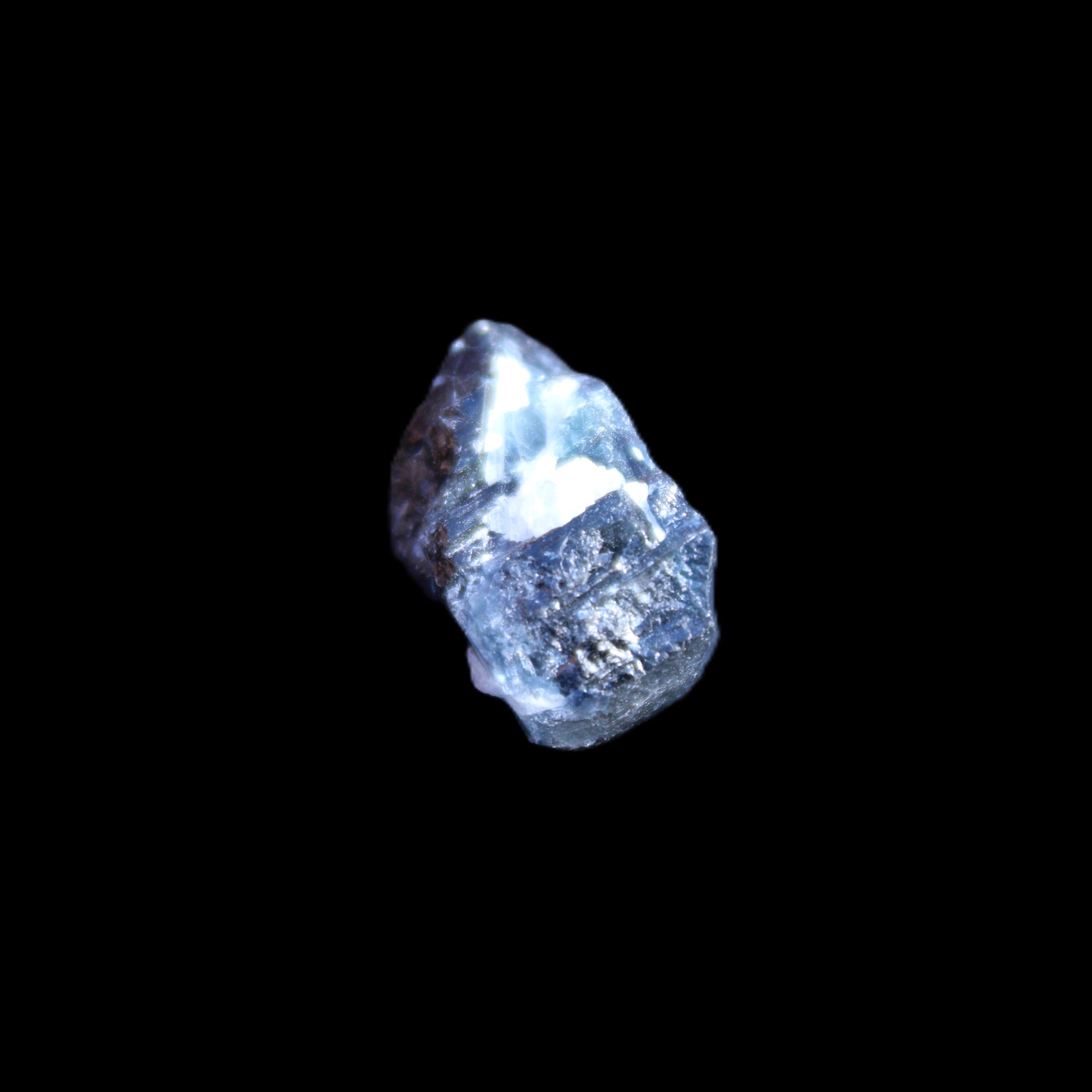 Rare Blue Tourmaline Indicolite crystal from Afghanistan 4.8g in sunlight - Rocks and Things Store