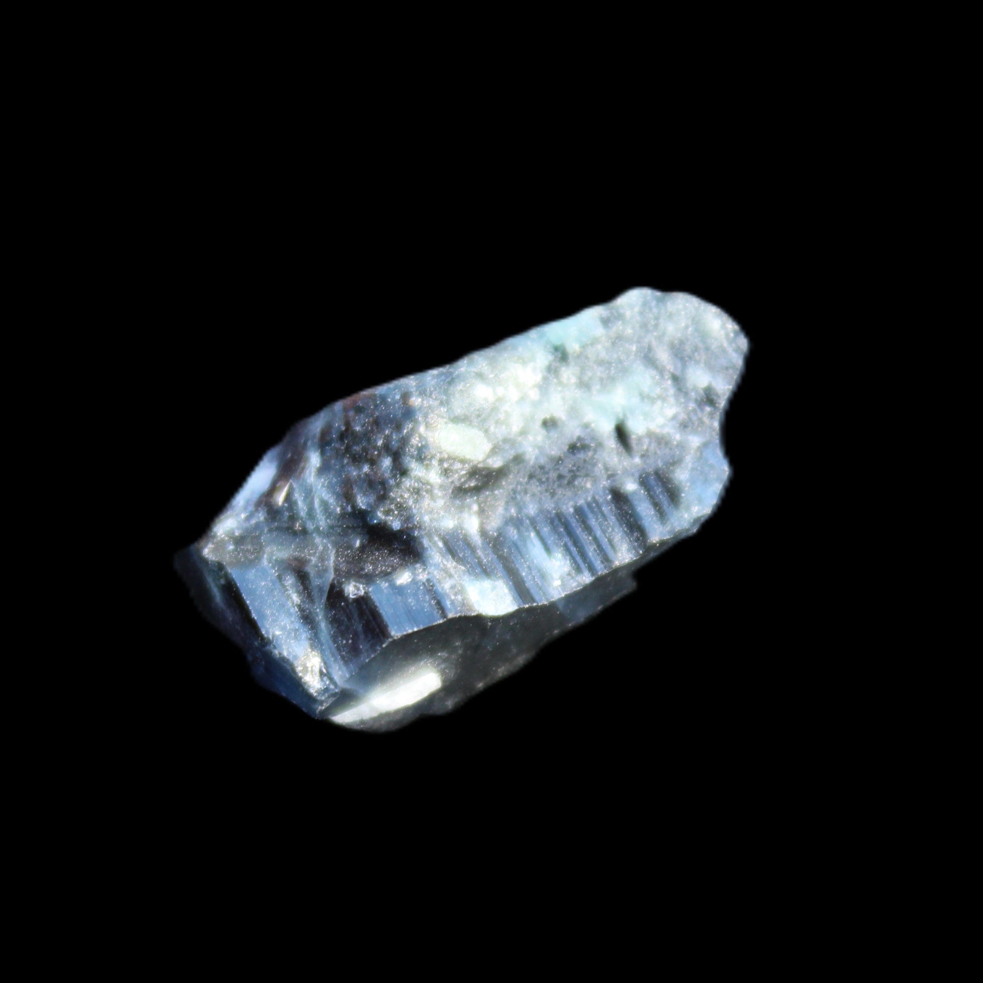Rare Blue Tourmaline Indicolite crystal from Afghanistan 4.8g in sunlight - Rocks and Things Store