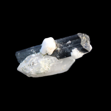 Black Tourmaline with Quartz crystal 5.6g in sunlight - Rocks and Things Store