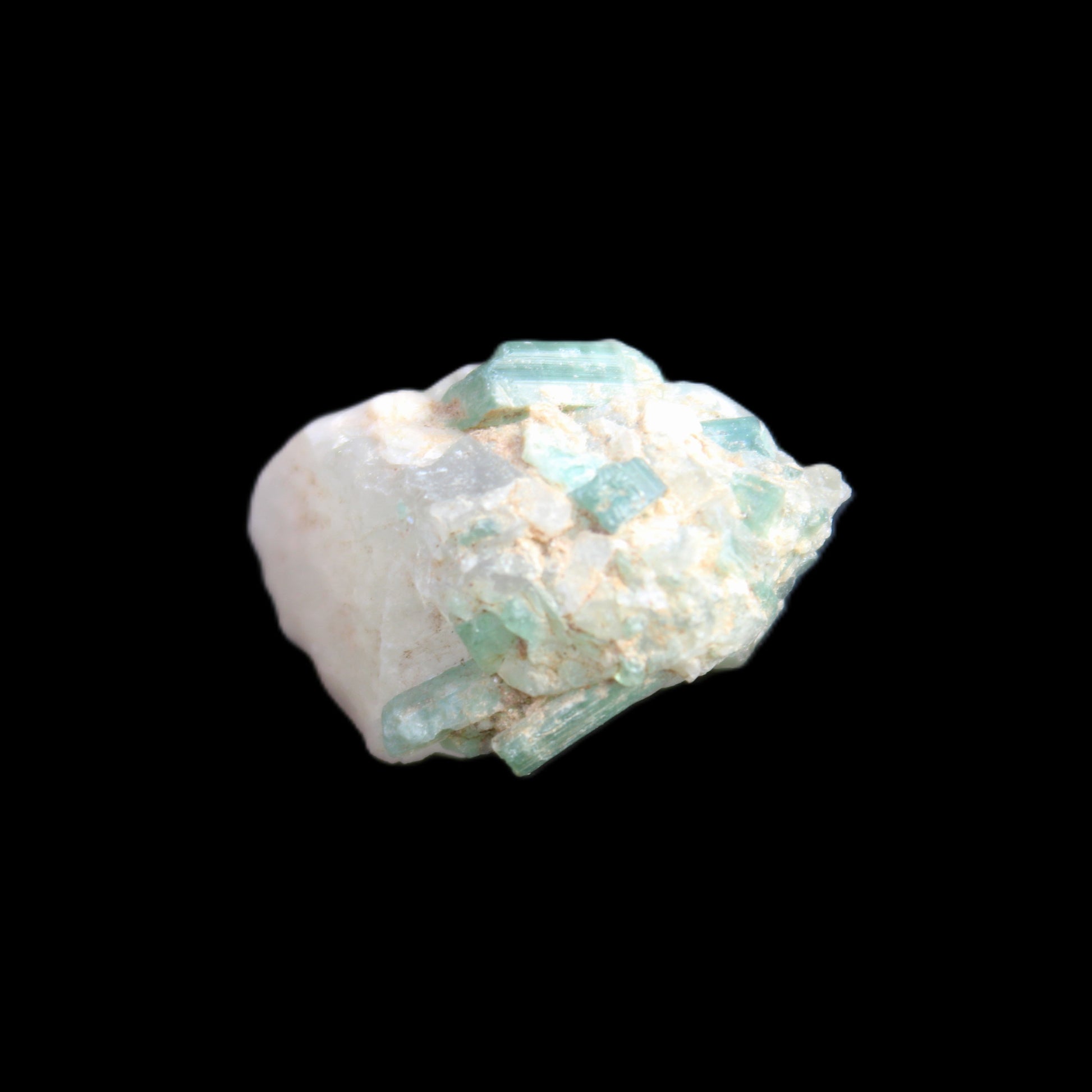 Green Tourmaline cluster from Afghanistan 30.5ct 6.1g in sunlight - Rocks and Things Store