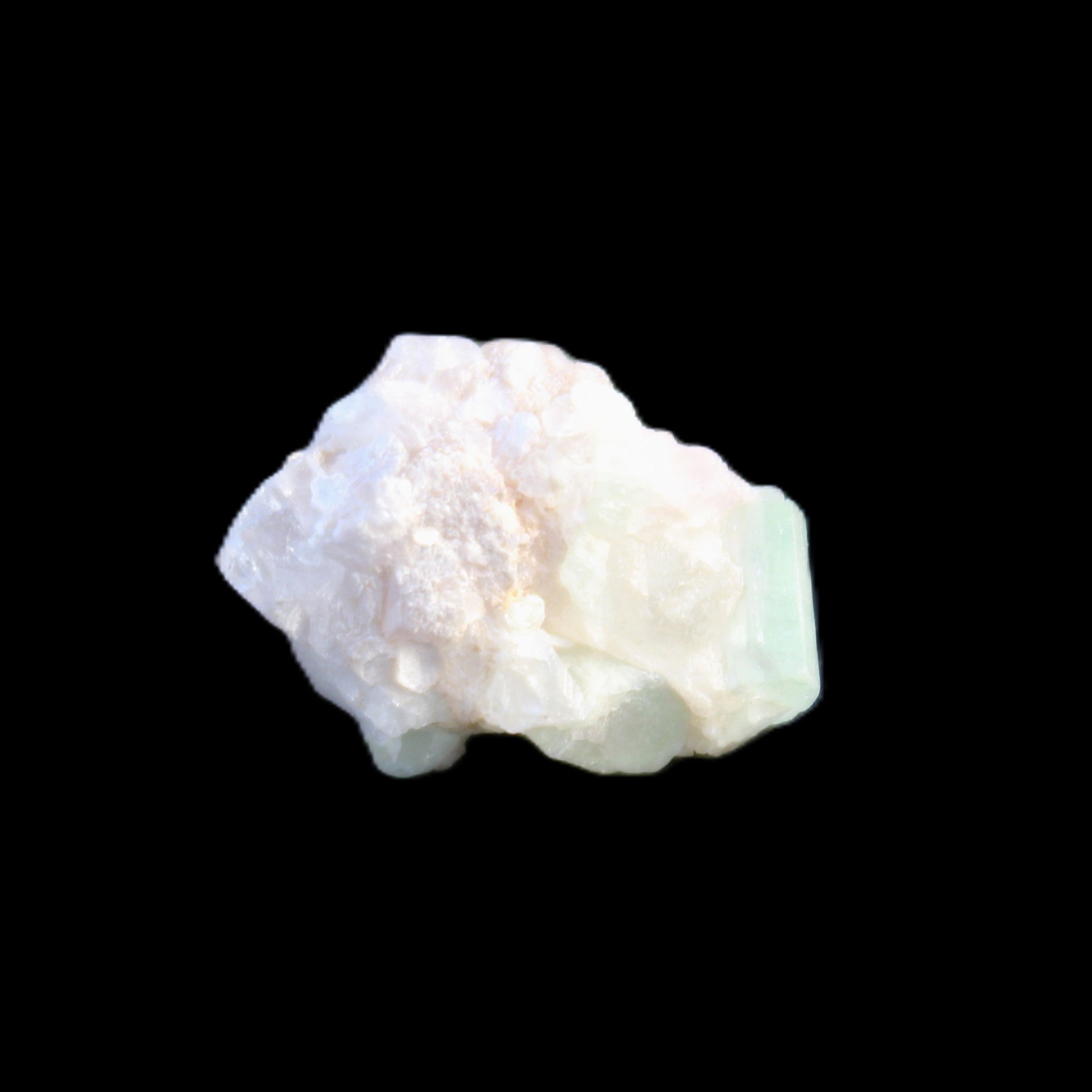 Green Tourmaline cluster 3.2g in sunlight - Rocks and Things Store