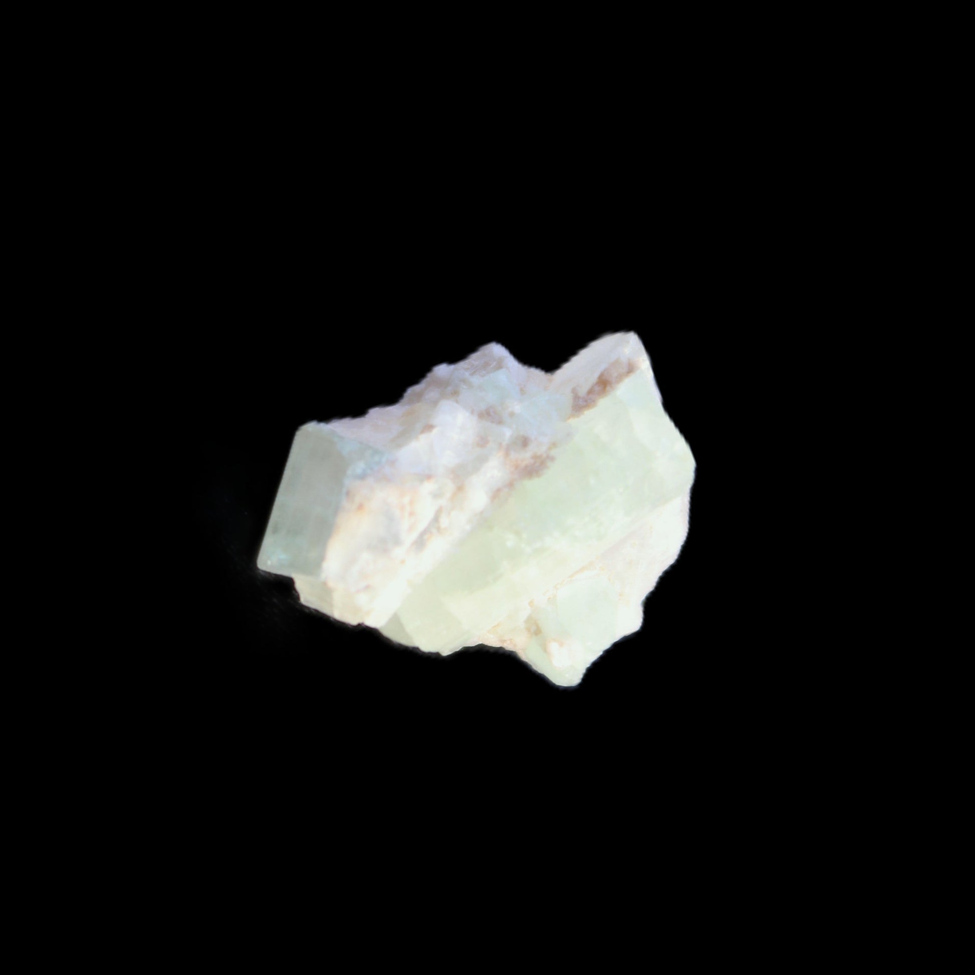 Green Tourmaline cluster 3.2g in sunlight - Rocks and Things Store