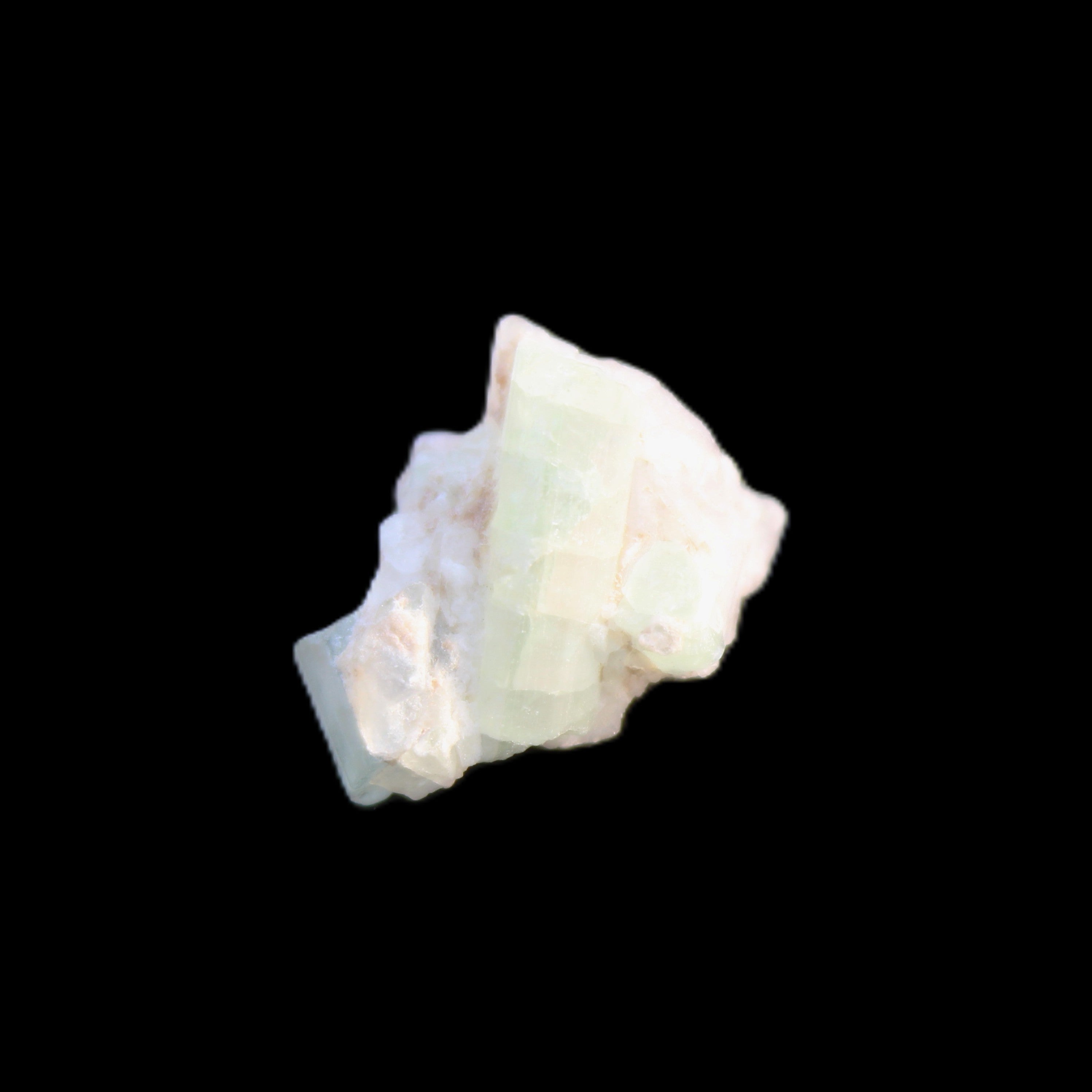 Green Tourmaline cluster 3.2g in sunlight - Rocks and Things Store