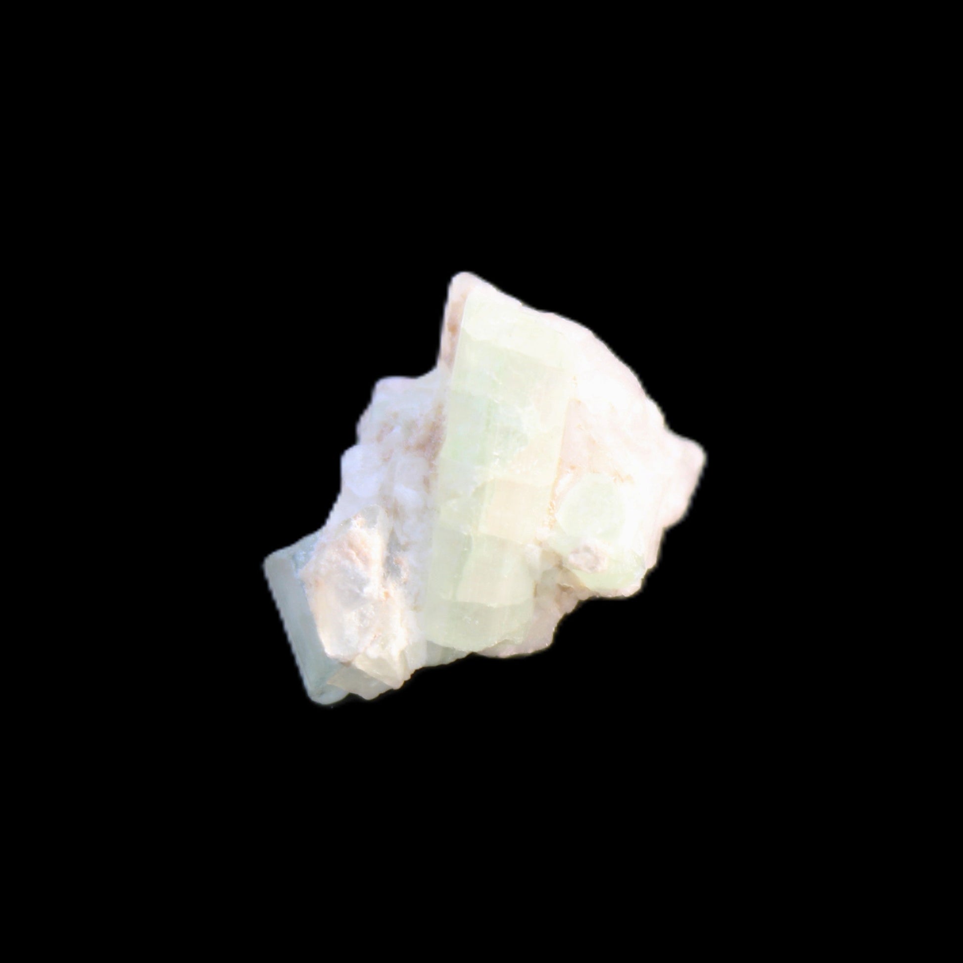 Green Tourmaline cluster 3.2g in sunlight - Rocks and Things Store