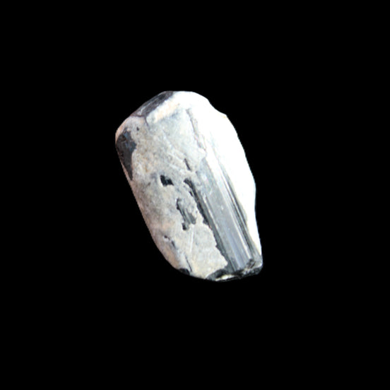 Black Tourmaline terminated crystal cluster in matrix 9.2g in sunlight - Rocks and Things Store