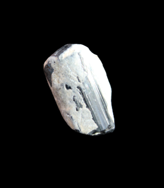 Black Tourmaline terminated crystal cluster in matrix 9.2g in sunlight - Rocks and Things Store