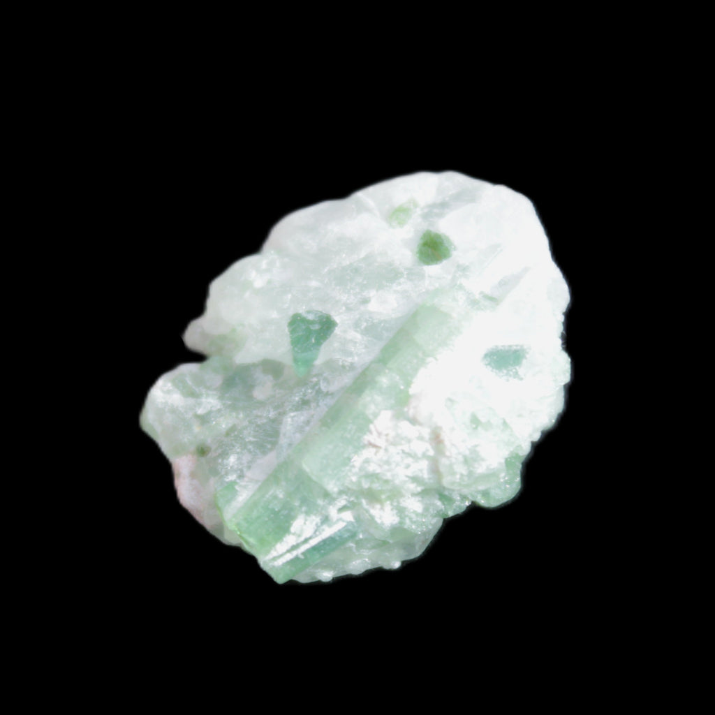 Green Tourmaline crystal cluster 8.5g in sunlight - Rocks and Things Store