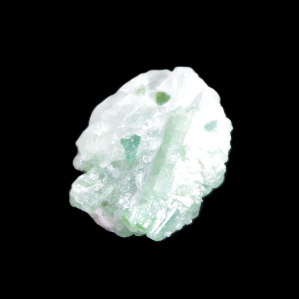 Green Tourmaline crystal cluster 8.5g in sunlight - Rocks and Things Store