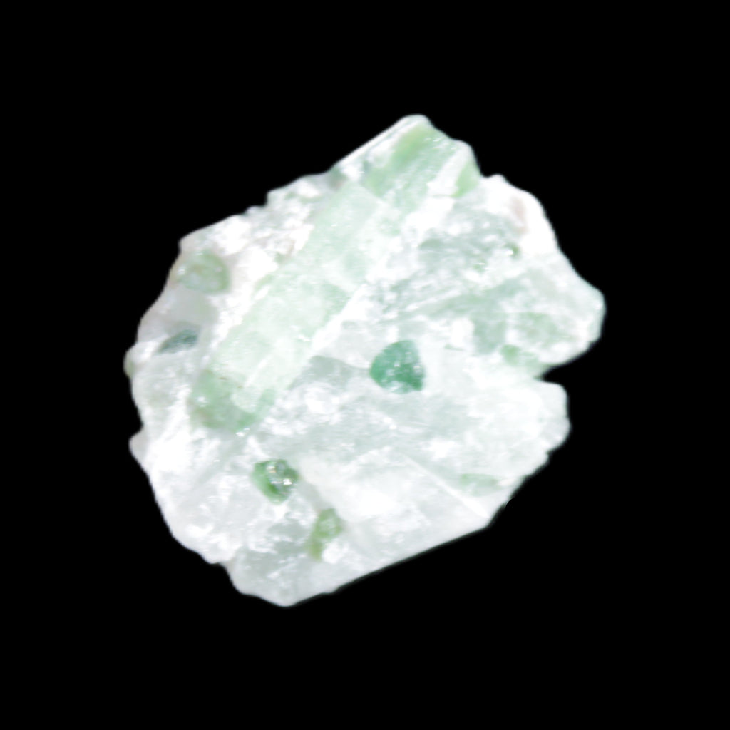 Green Tourmaline crystal cluster 8.5g in sunlight - Rocks and Things Store