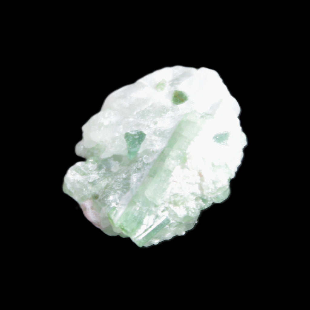 Green Tourmaline crystal cluster 8.5g in sunlight - Rocks and Things Store